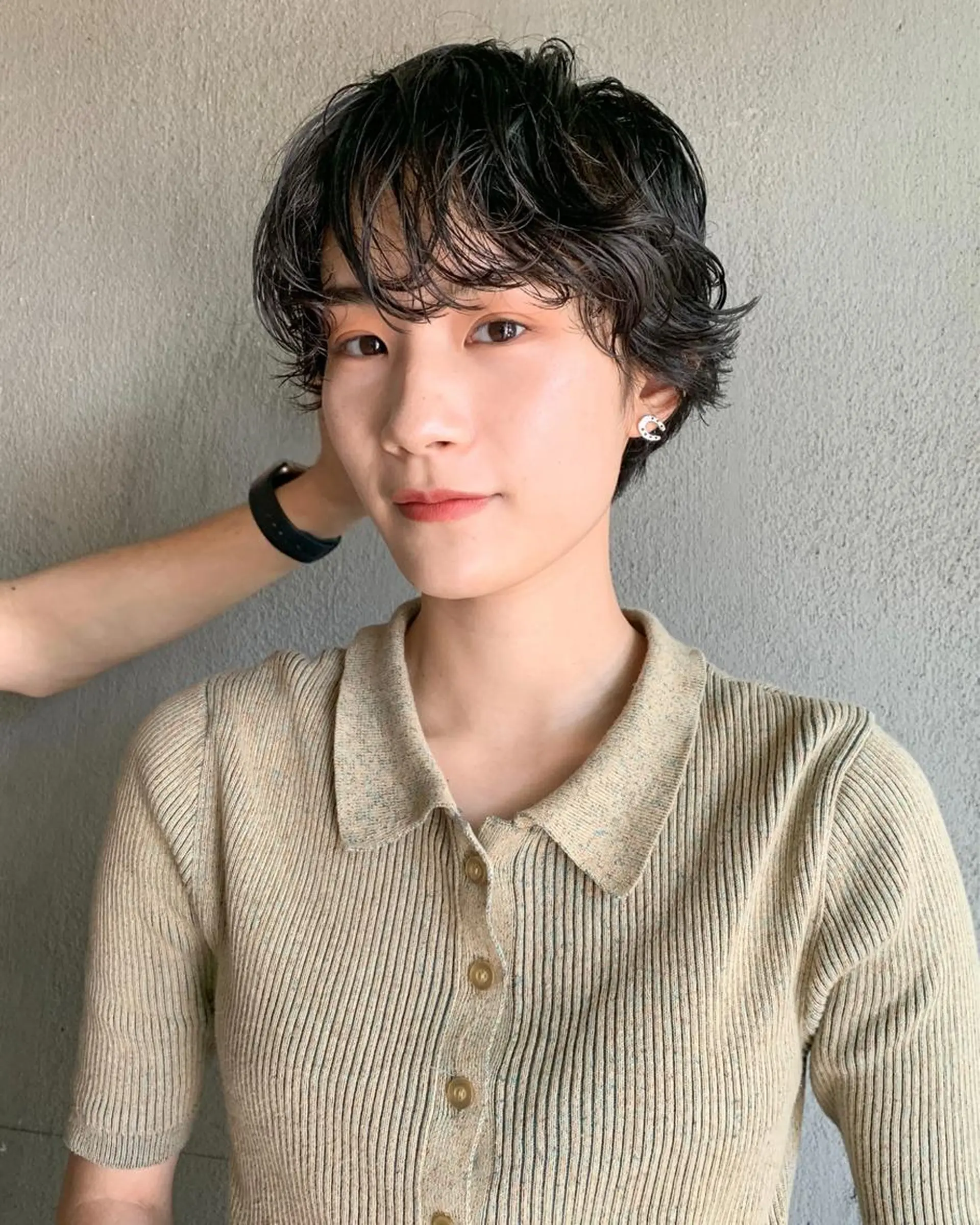 ショート パーマ パーマ/レイヤー 岩山丈一郎のヘアスタイル