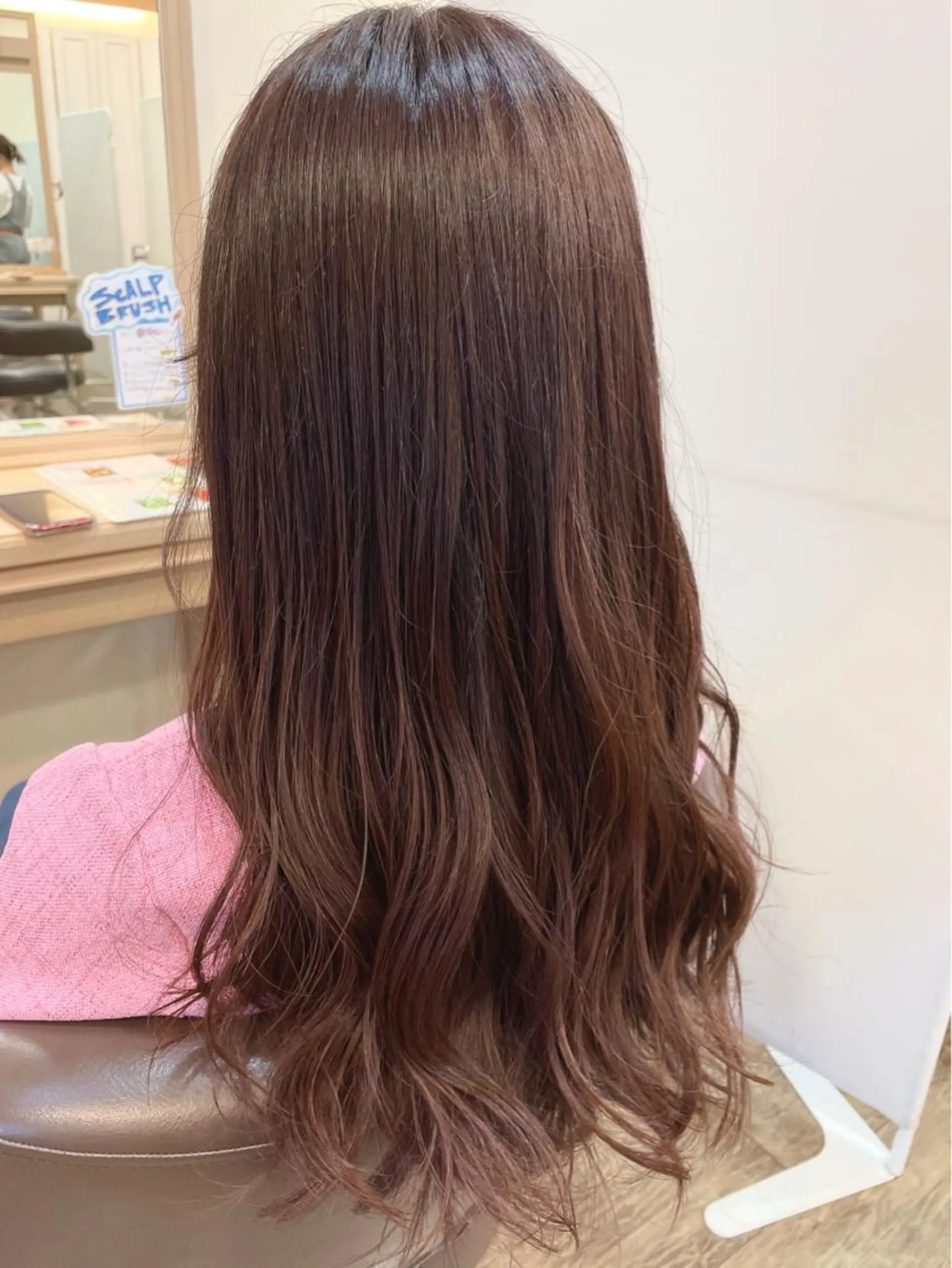 ロング カラー ブラウンカラー パープルカラー パープルブラウン メンズパーマ🌀/ 中村郁未のヘアスタイル