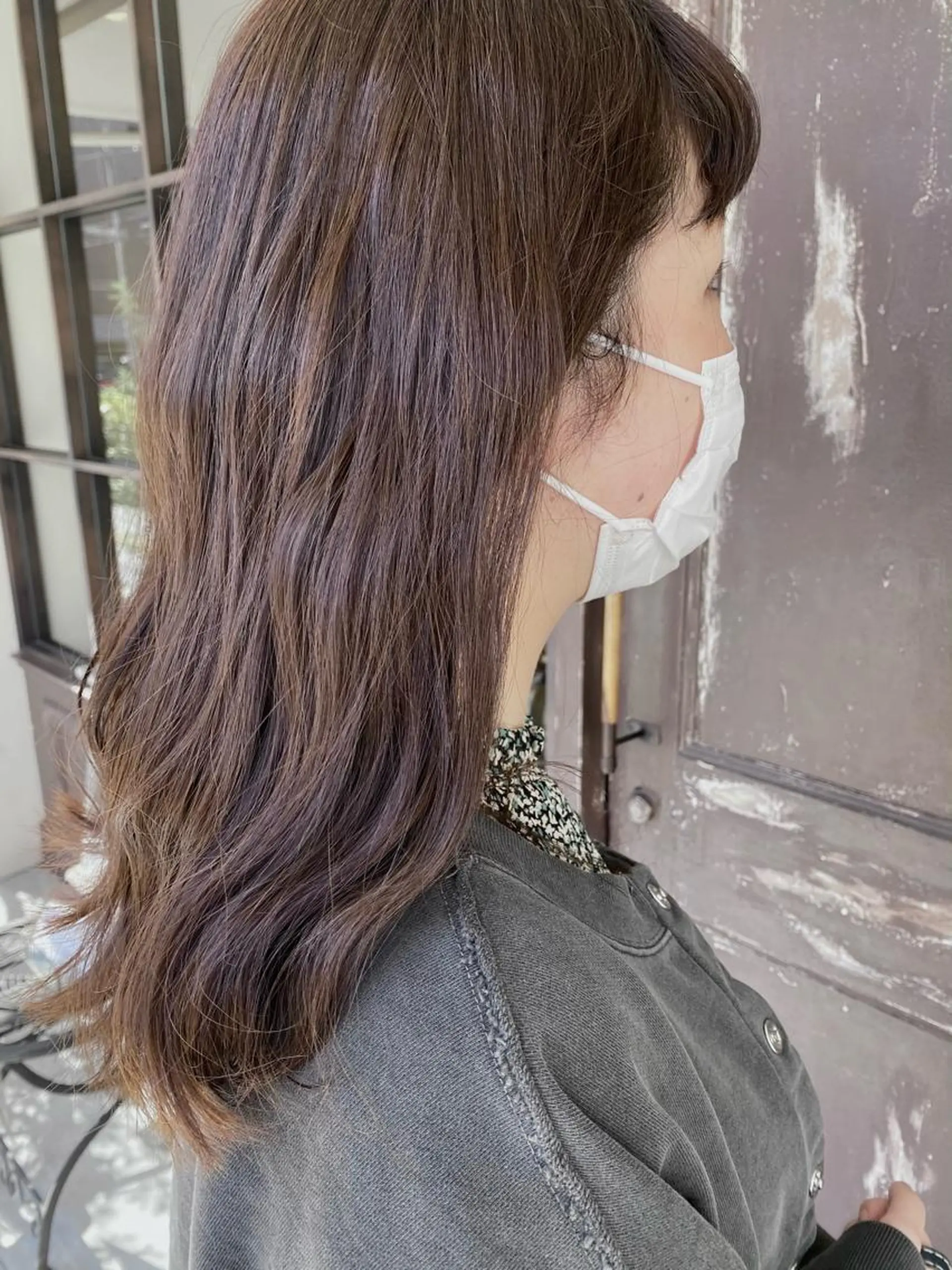 ミディアム カラー ブラウンカラー モカブラウン 川越 輝梨奈のヘアスタイル