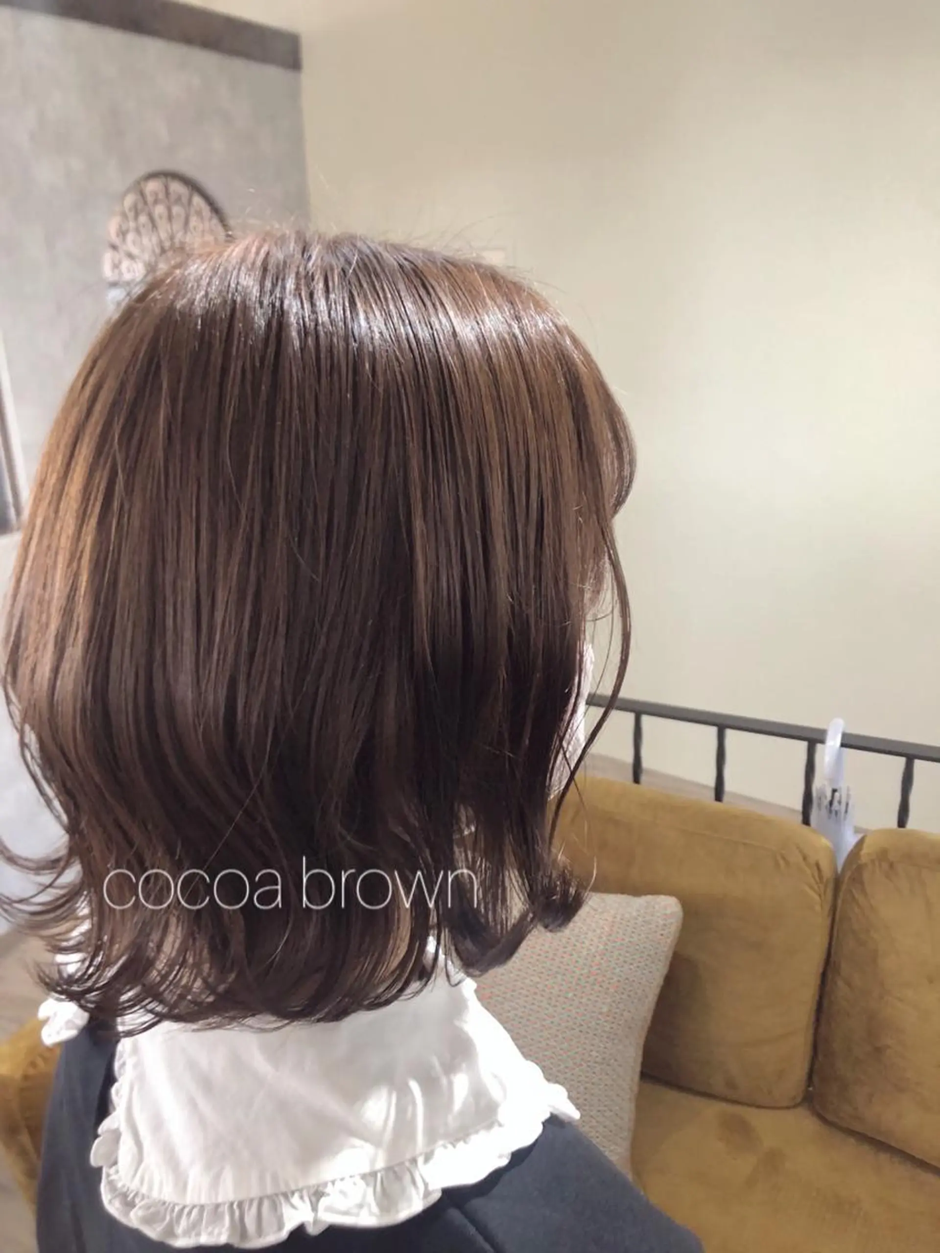 ミディアム ヘアカラー 🧡ミルクティー/ レイヤー🧡ショウナのヘアスタイル