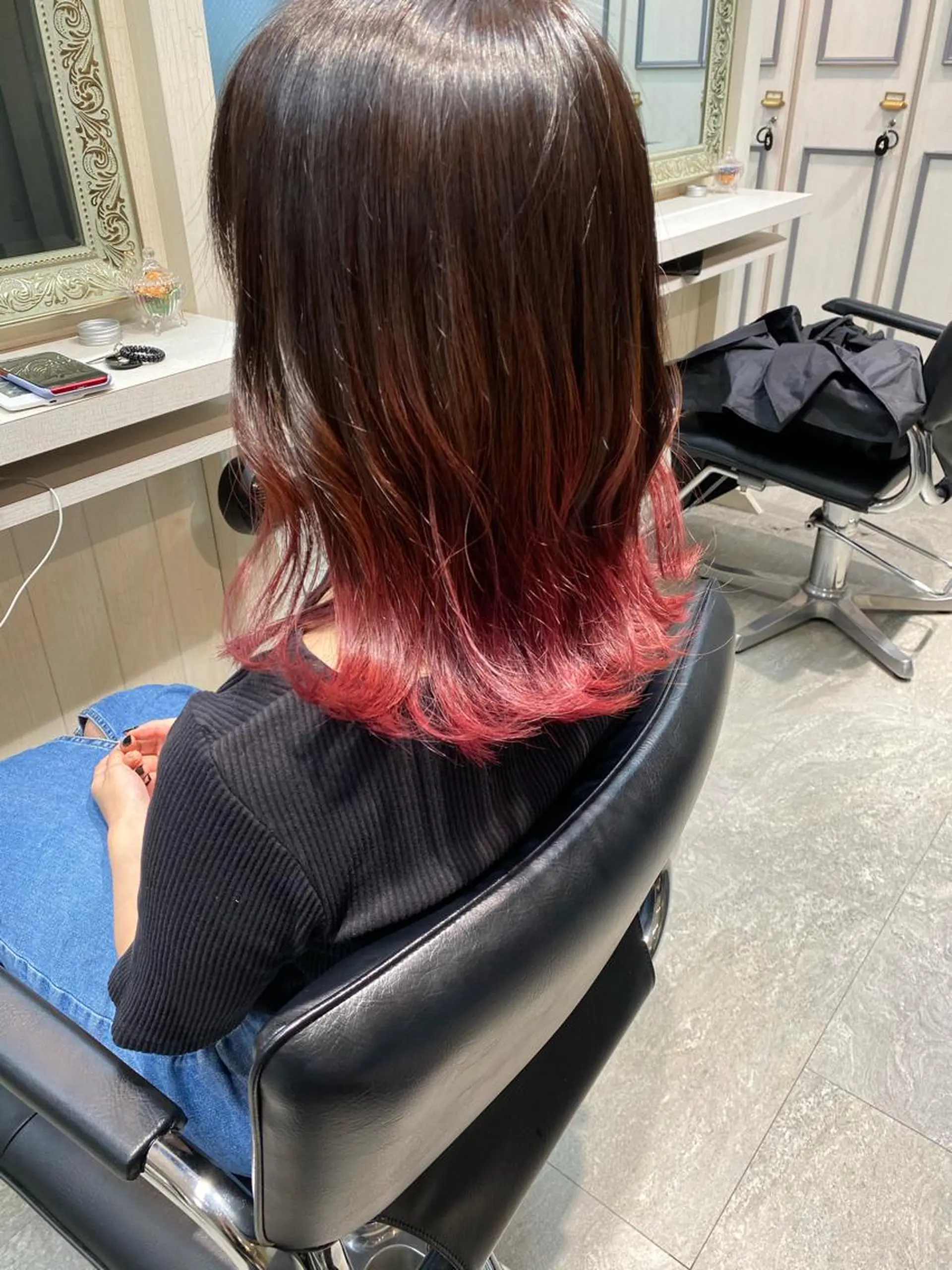 ミディアム カラー 🤍韓国風ヘア 柴田真帆🤍のヘアスタイル