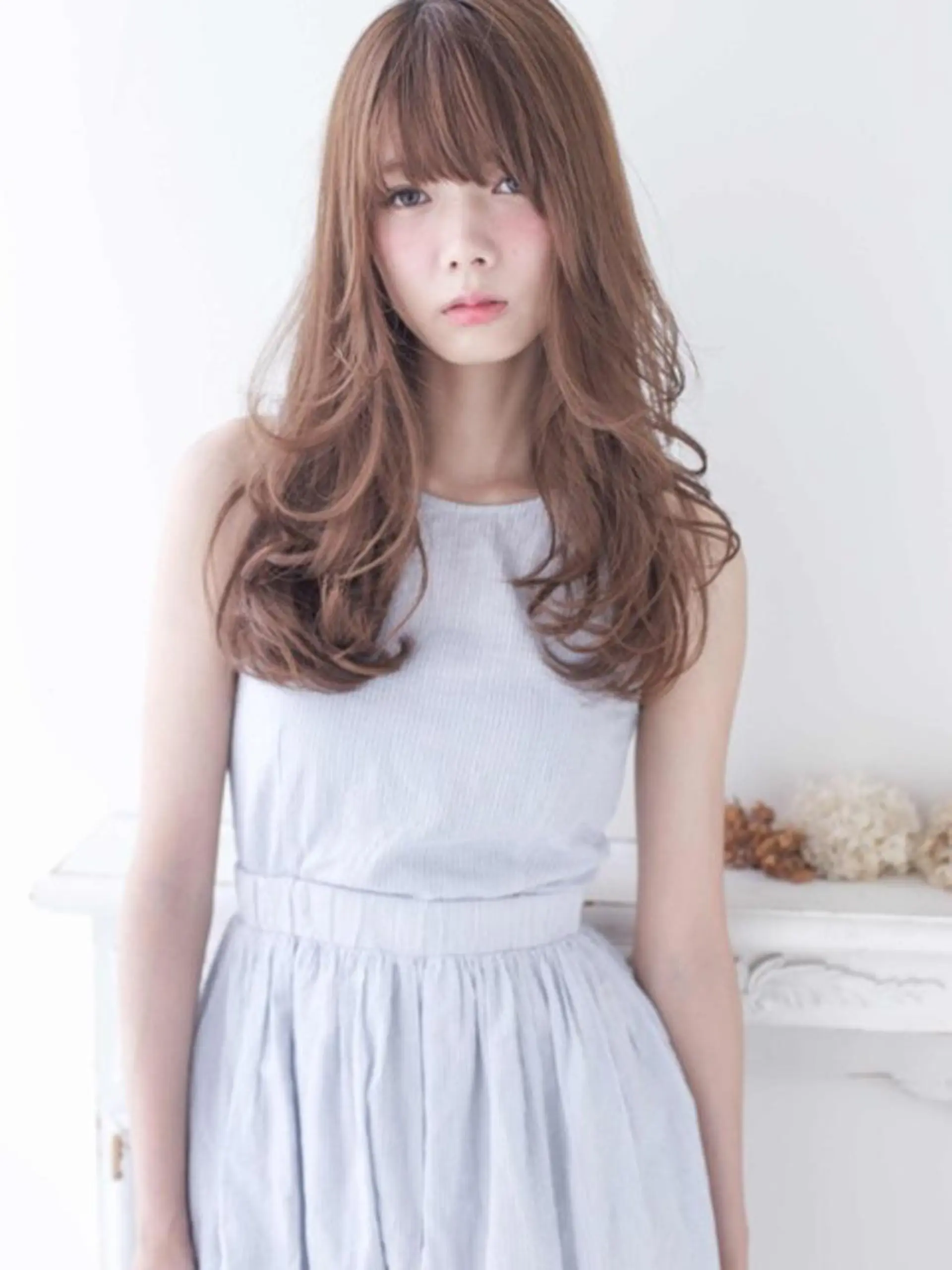 ロング 艶カラー/フェイス レイヤー/たむのヘアスタイル