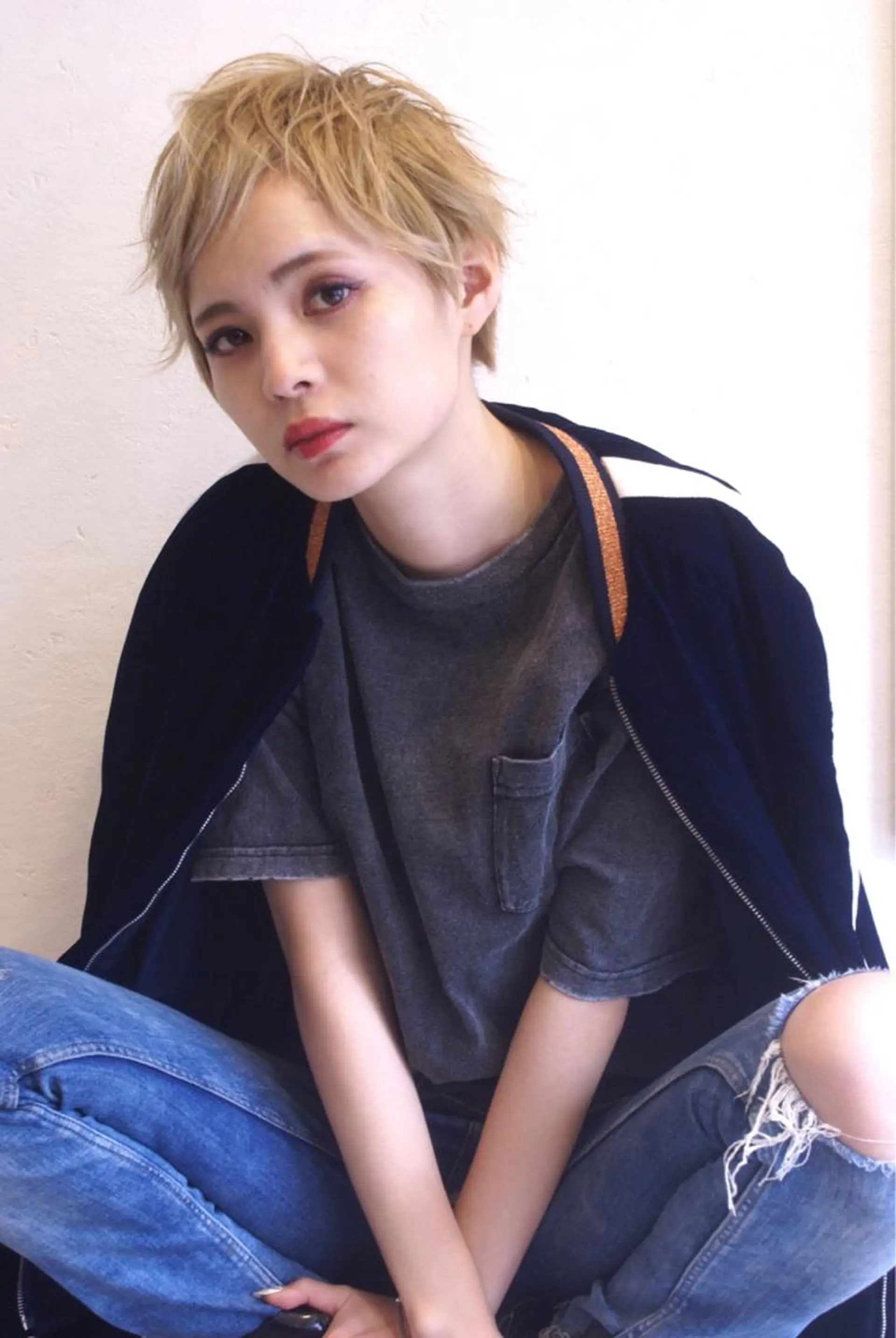 ショート カラー イルミナカラー ショートヘア ACT仙川所属・みうら ミウラのヘアスタイル