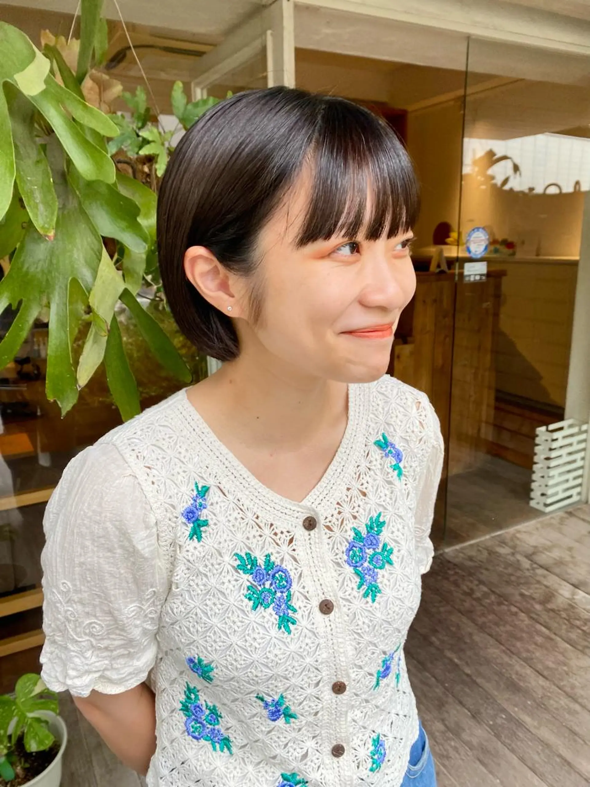 ショート カラー ヘアアレンジ BELLA阿部野 TOMOMIのヘアスタイル