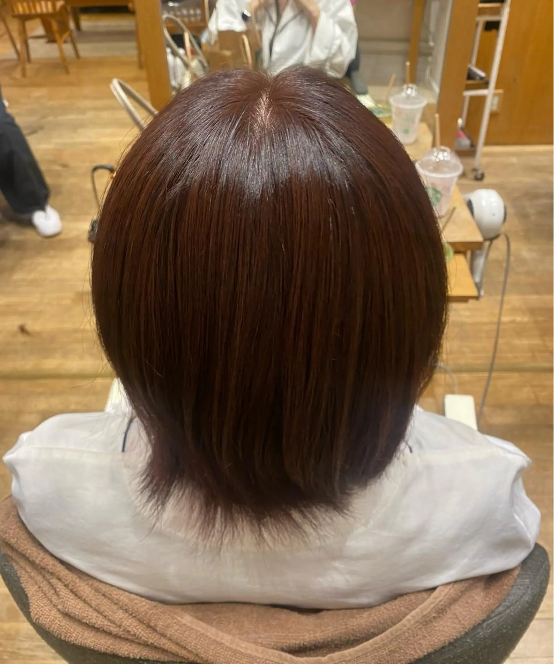 ショート カラー ヘアアレンジ 透明感カラー 解田彩奈/ stylistのヘアスタイル