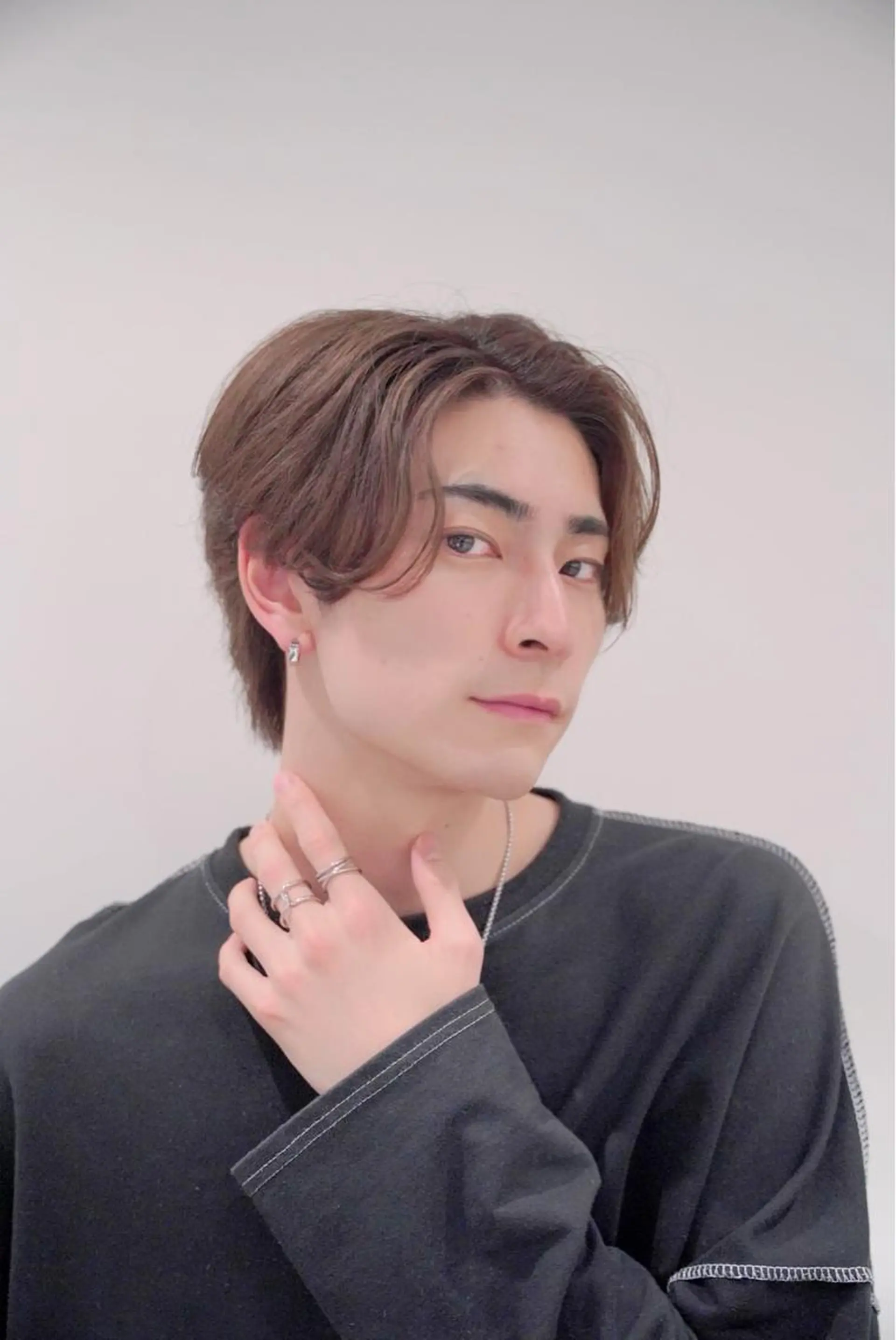 メンズ Ruriブリーチ 酸性ストレートのヘアスタイル