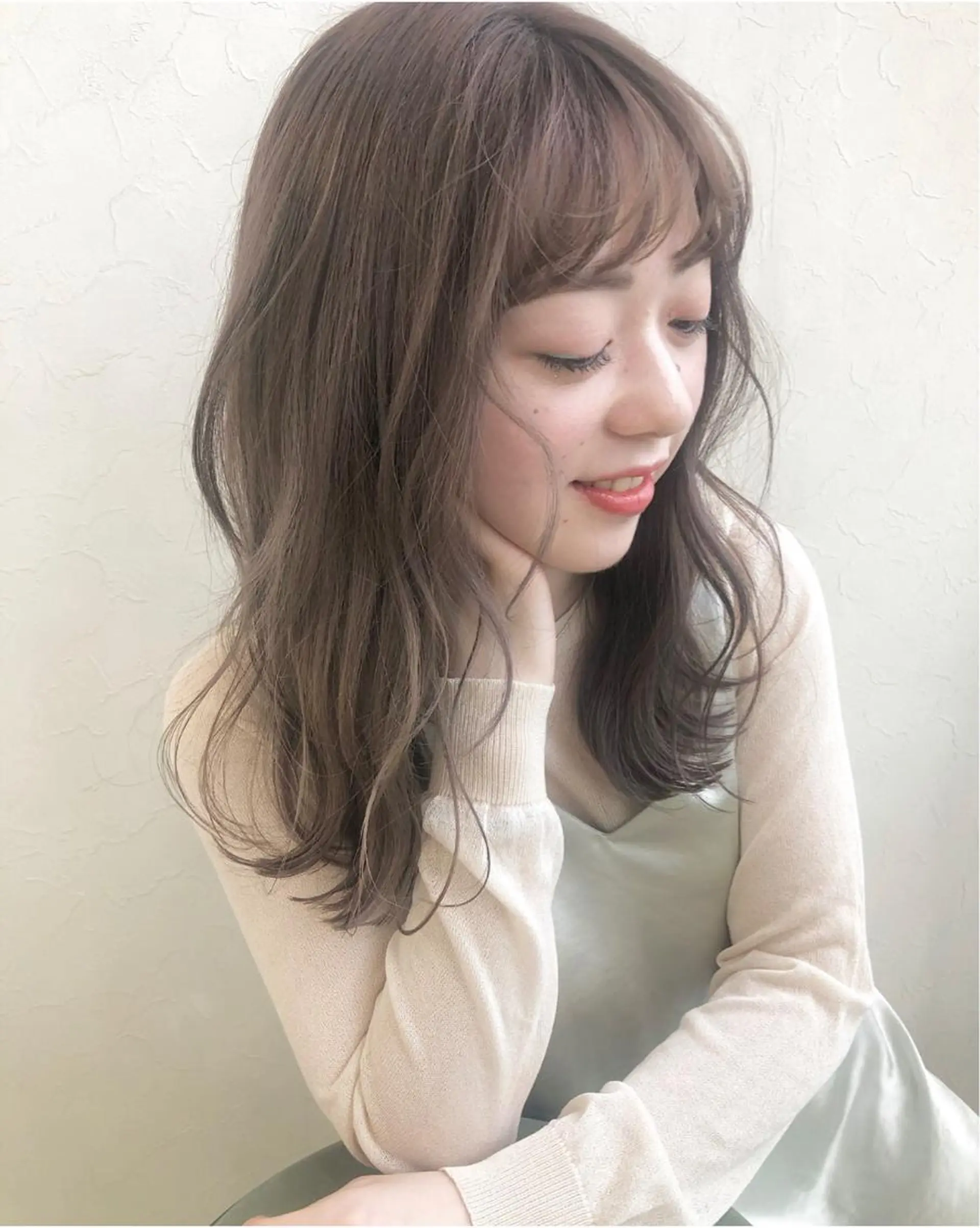 セミロング カラー nakahara madokaのヘアスタイル