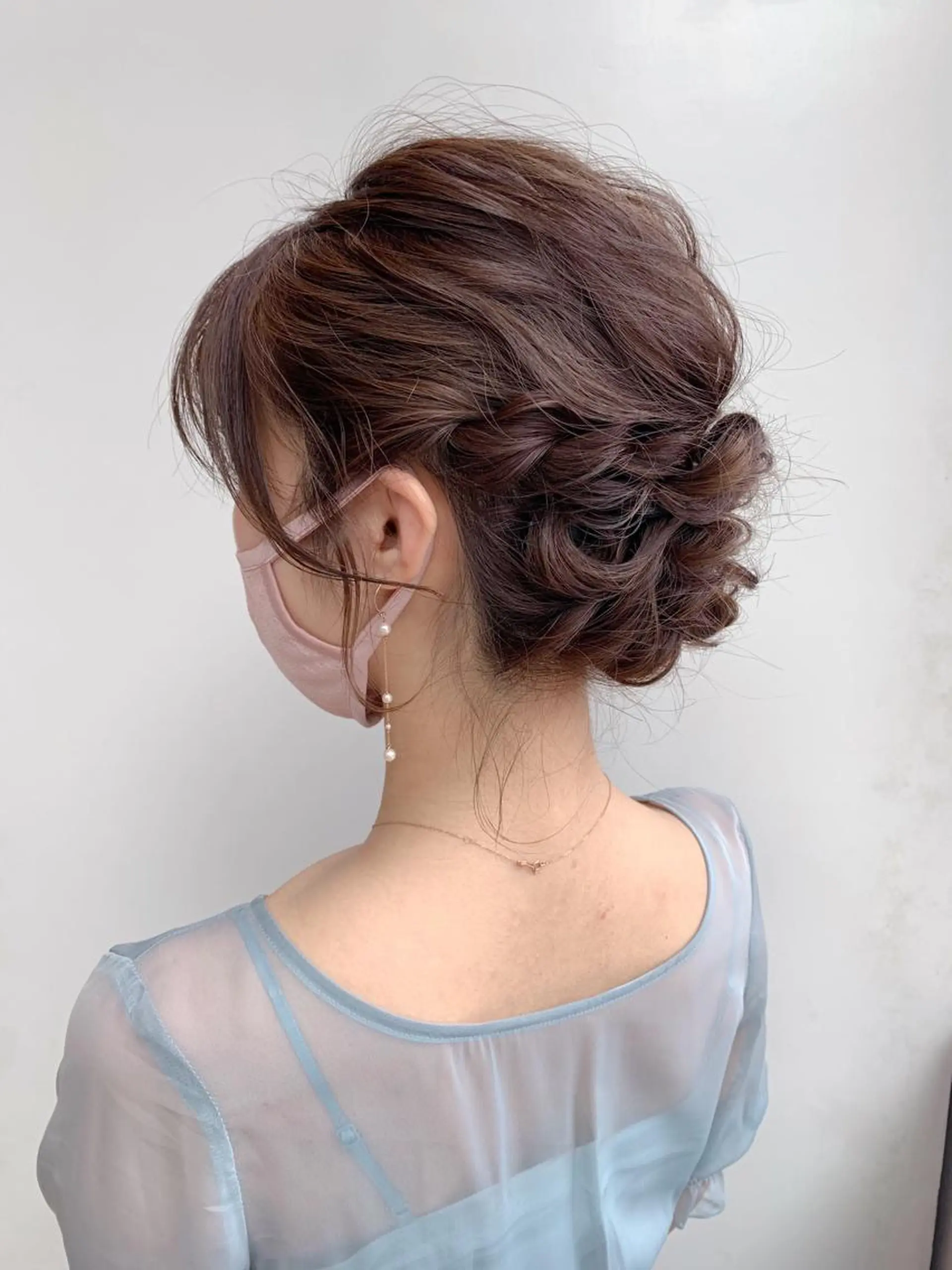 ミディアム ヘアアレンジ 結婚式・ブライダル ヘアセット 🌱小顔ヘア/ボブ ミディアム/双葉🌱のヘアスタイル