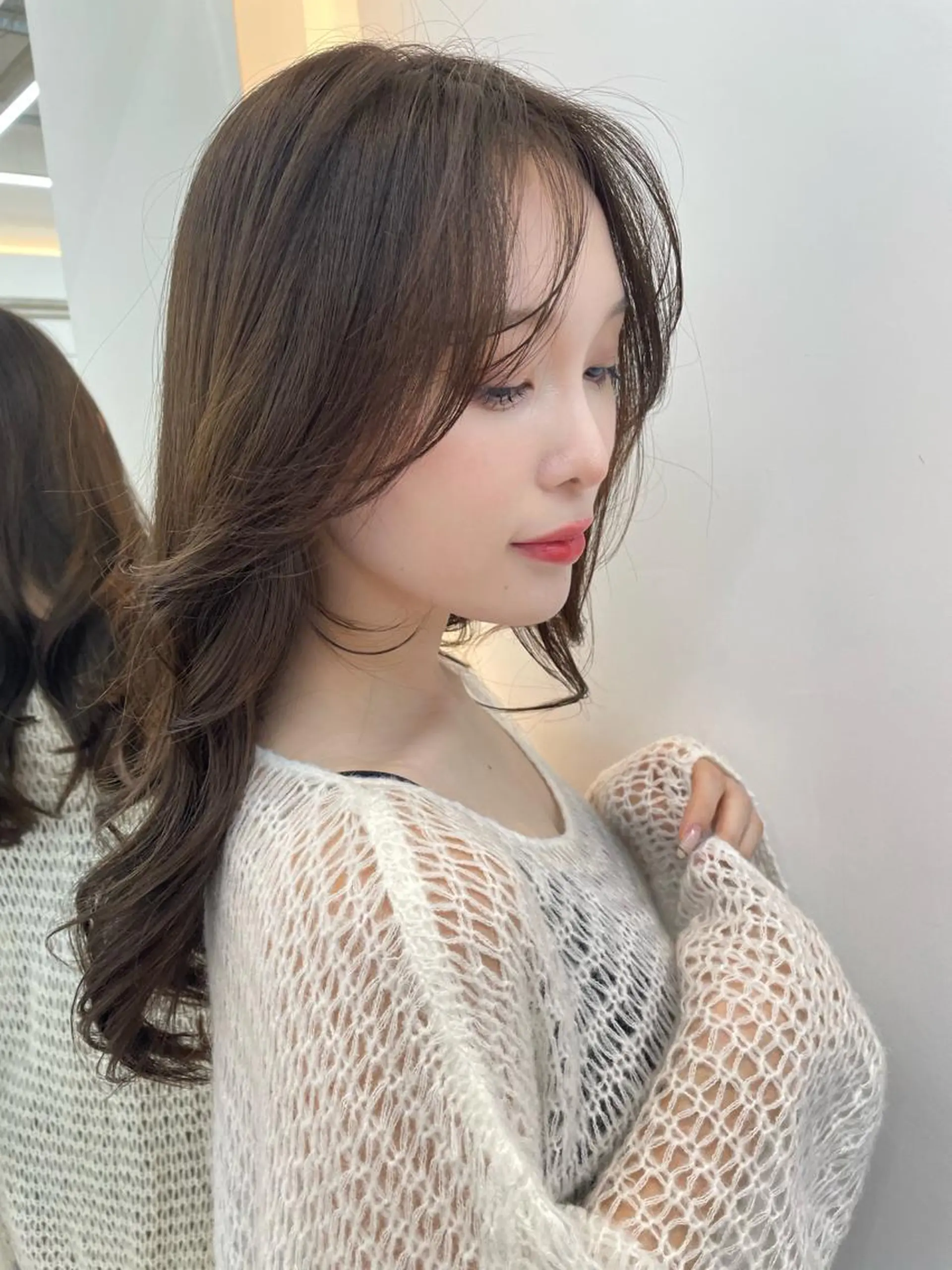 ロング 顔周りカット ヘアカラー 佐原 里奈のヘアスタイル