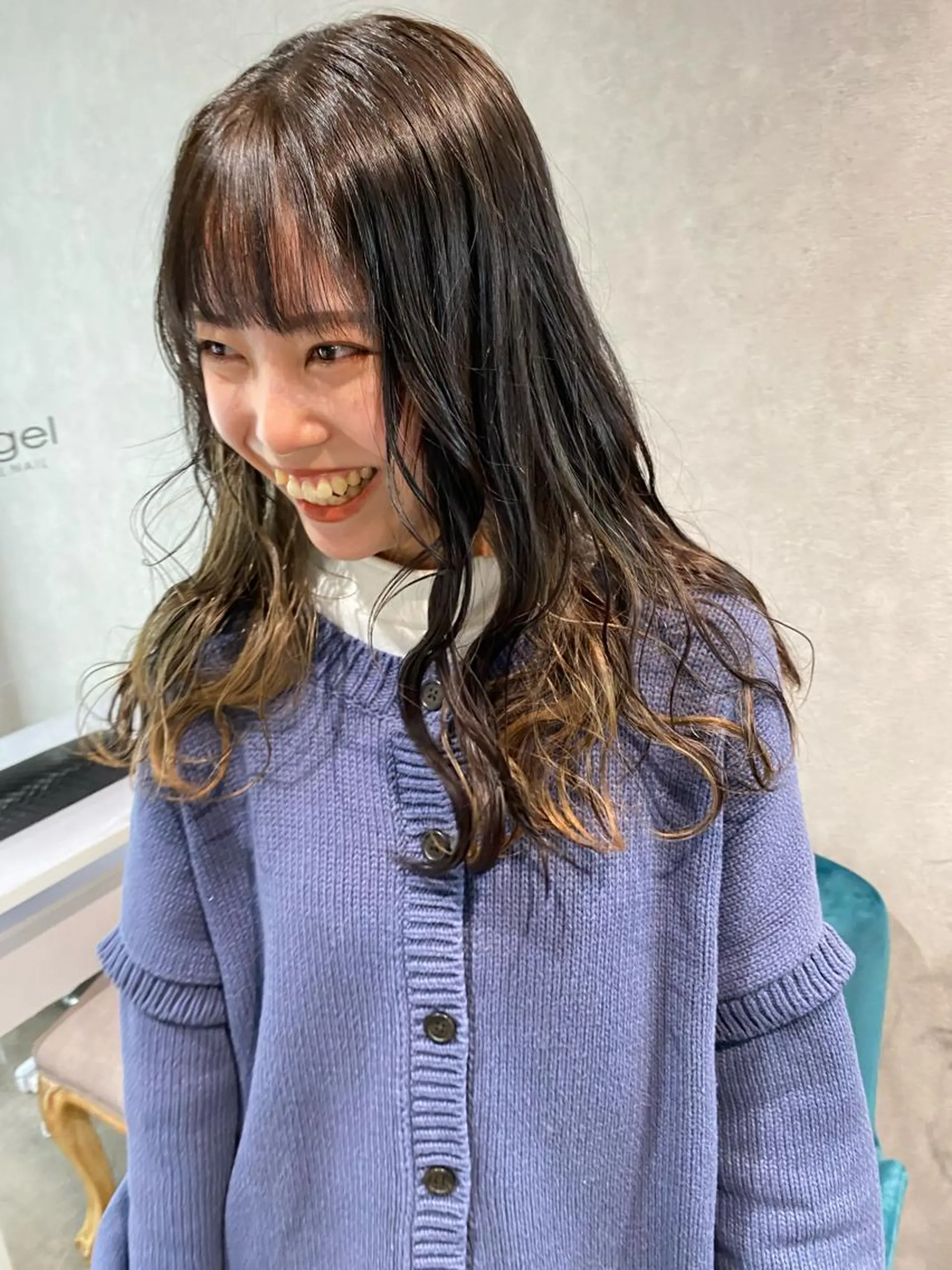 ロング カラー ヘアアレンジ ブリーチ XENA表参道 MIKUのヘアスタイル