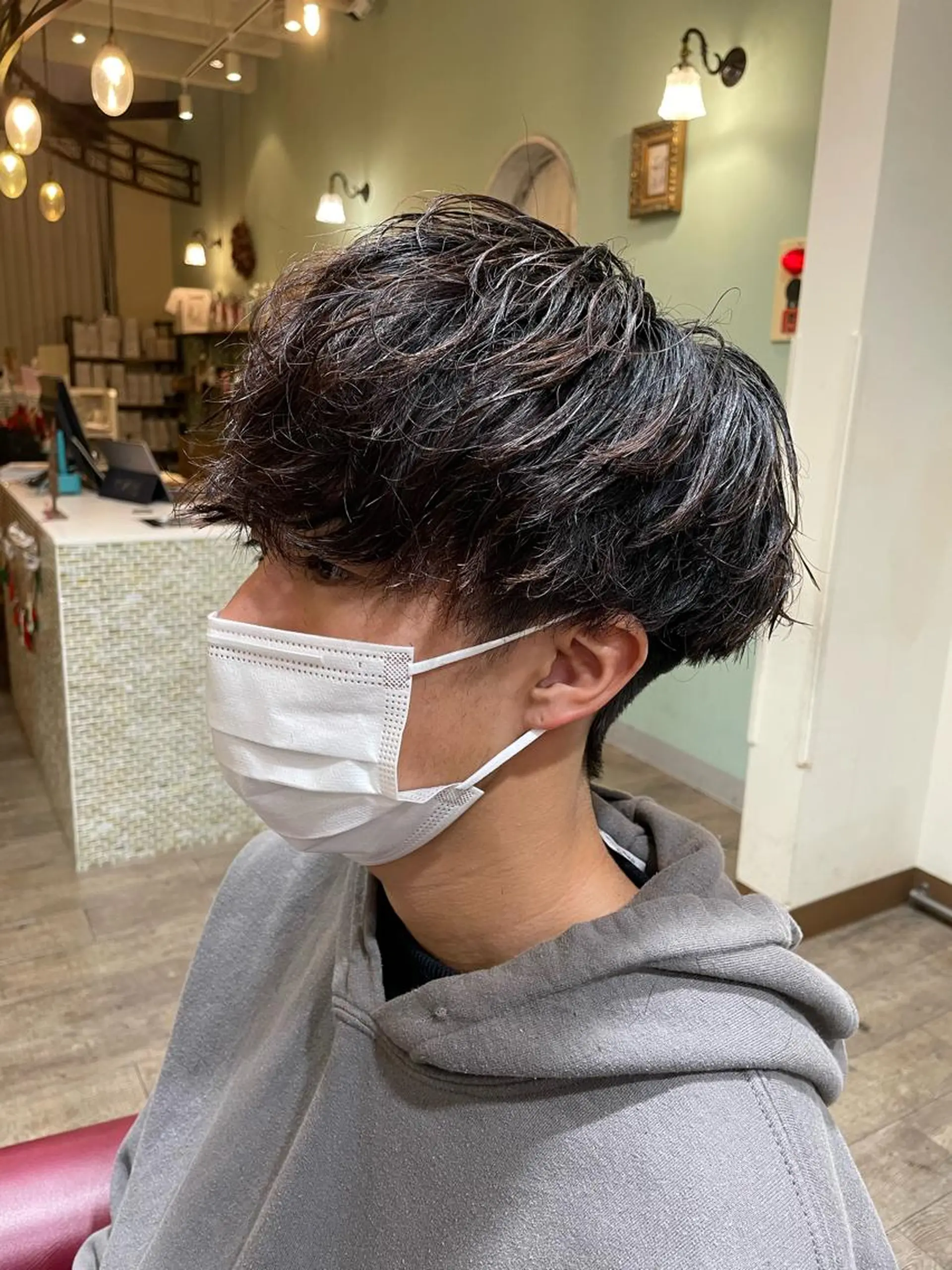 パーマ メンズ マッシュ メンズ特化ツヤ髪特化 一宮/矢島大樹のヘアスタイル