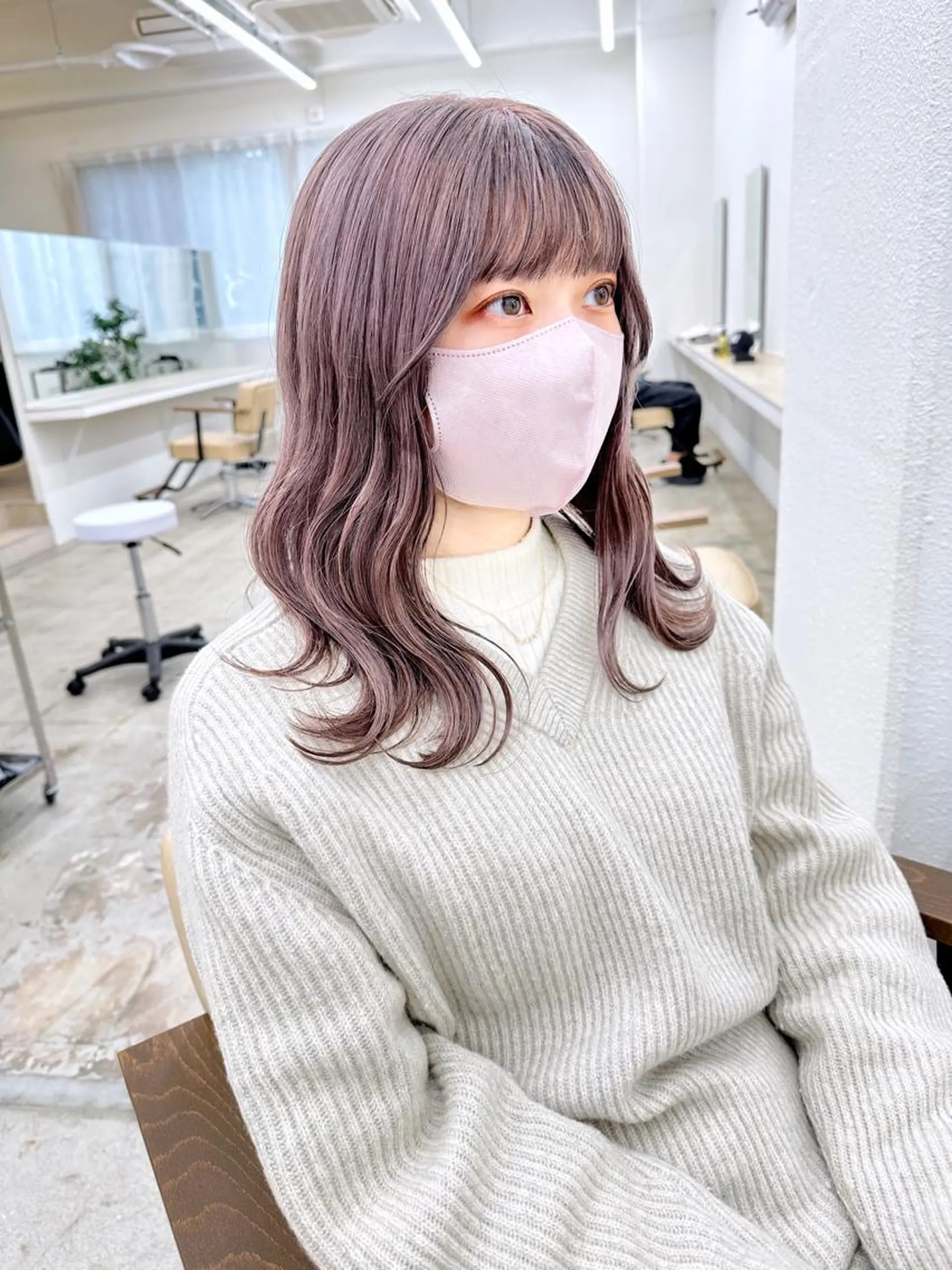 セミロング カラー マンツーマン施術🦋 ayajuのヘアスタイル