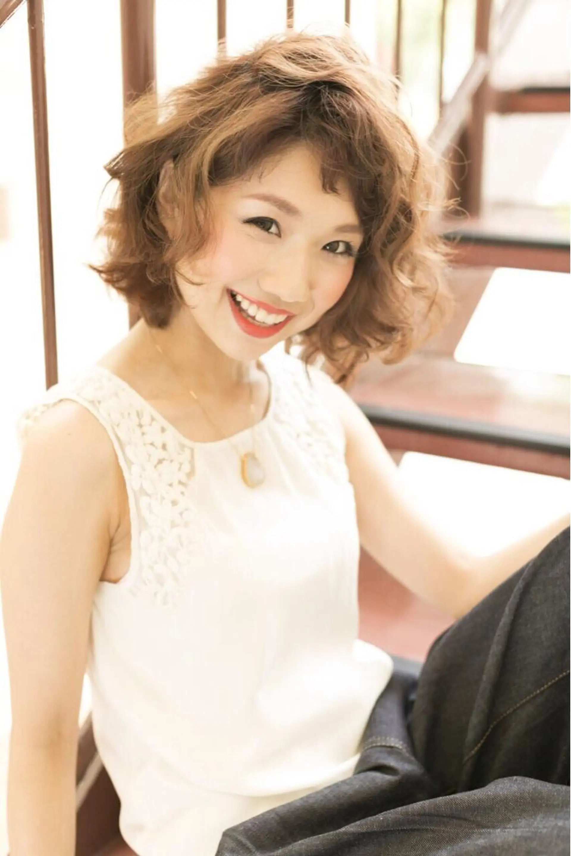 ミディアム カラー パーマ ヘアアレンジ メンズ キッズ ネイル マツエク・マツパ アティリー 西梅田のヘアスタイル