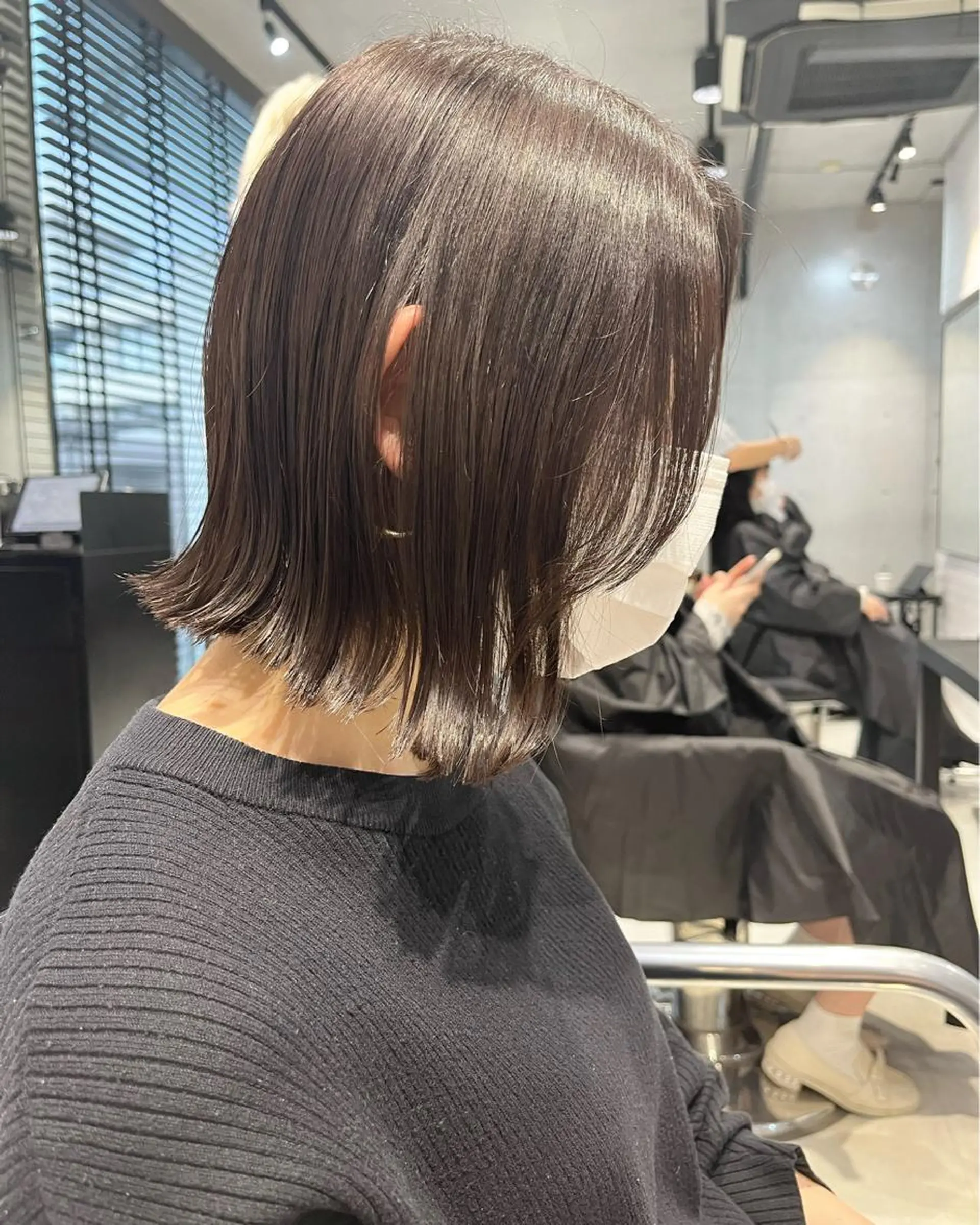 ミディアム カラー パーマ ヘアアレンジ カット ヘアカラー トリートメント ヘッドスパ ヘアセット 透明感/オリーブ/ グレージュ/YUKAのヘアスタイル
