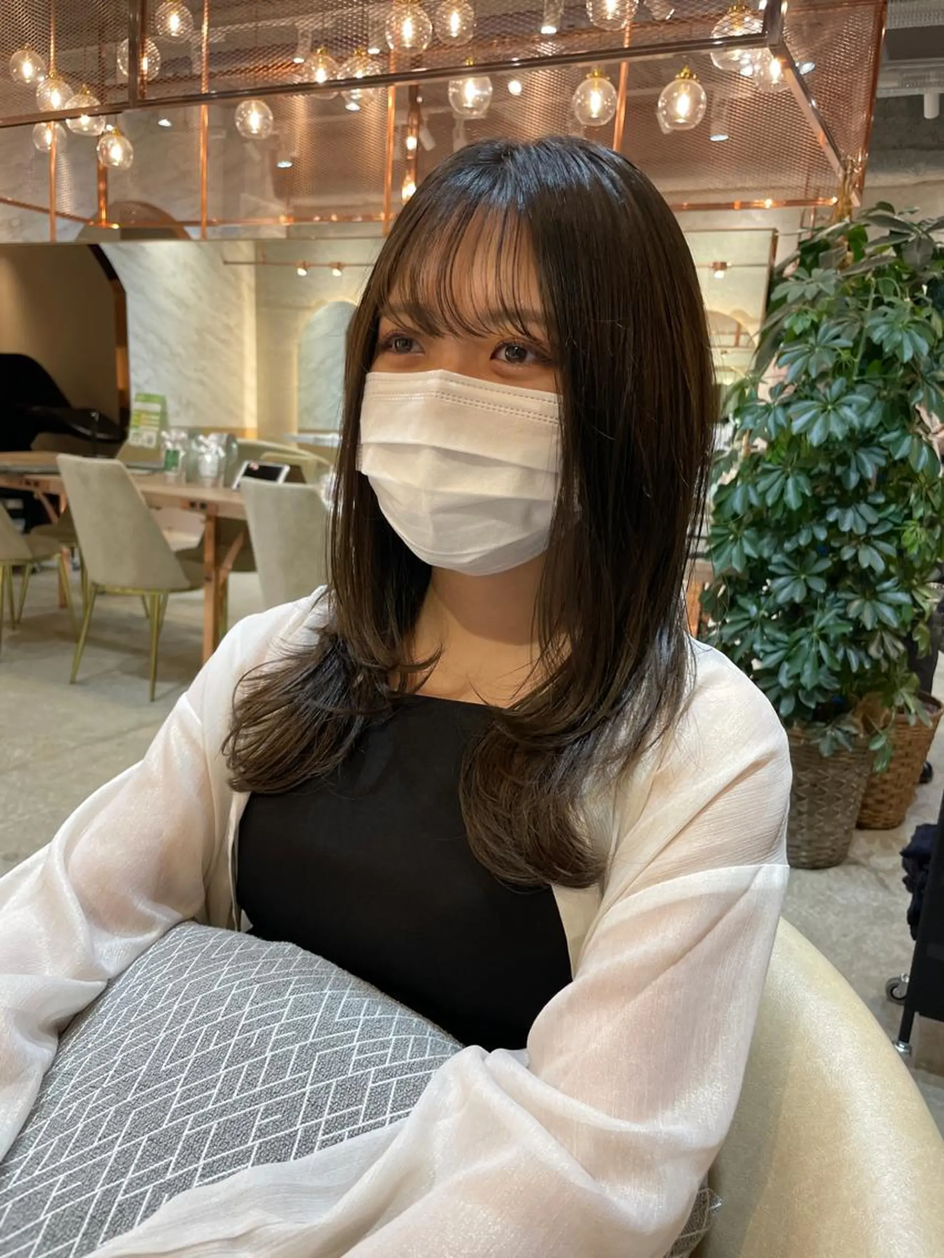 セミロング レイヤー/韓国ヘア 縮毛矯正🫧鈴木颯のヘアスタイル