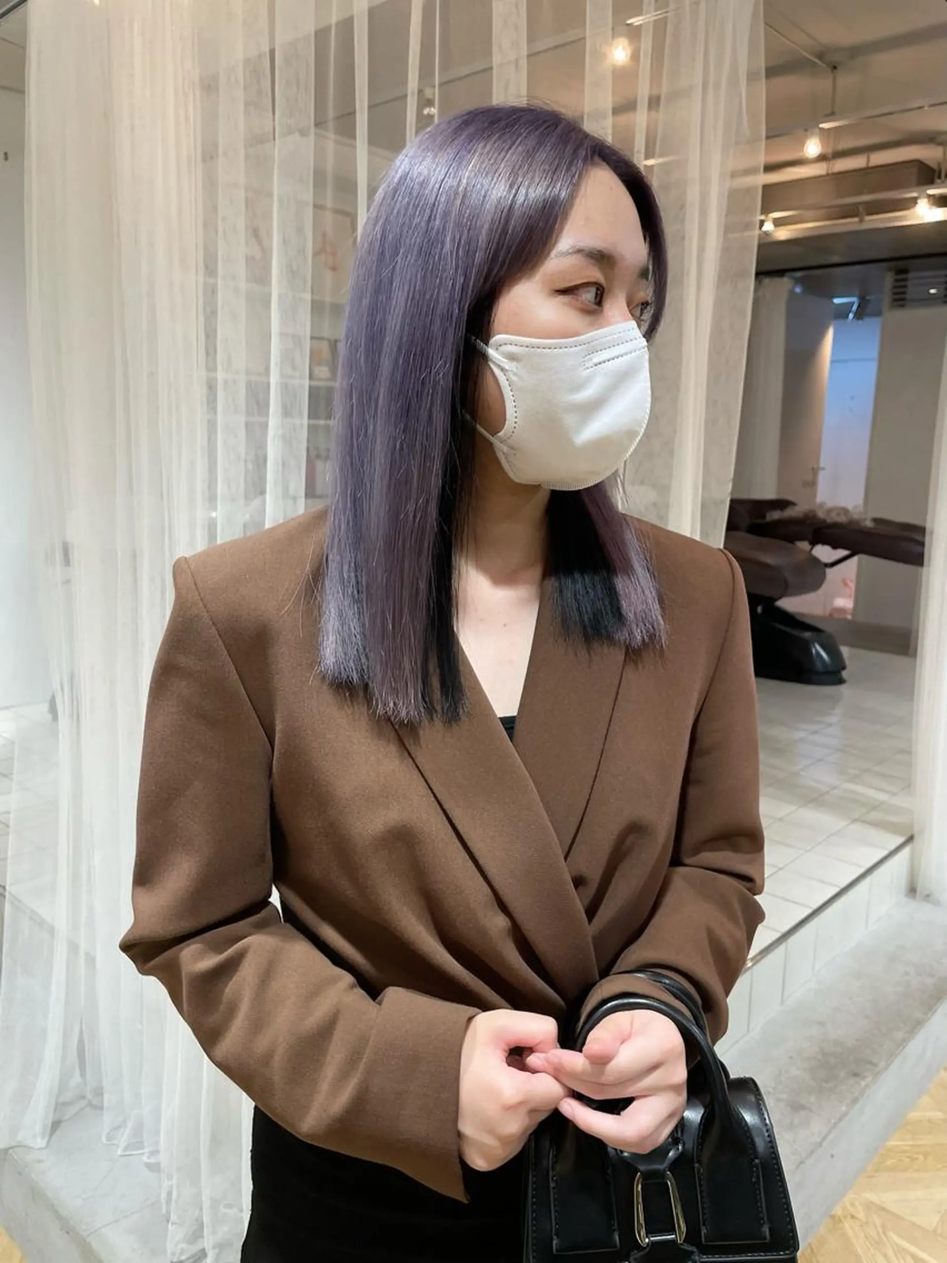 セミロング カラー chiharu ボブ/レイヤーのヘアスタイル