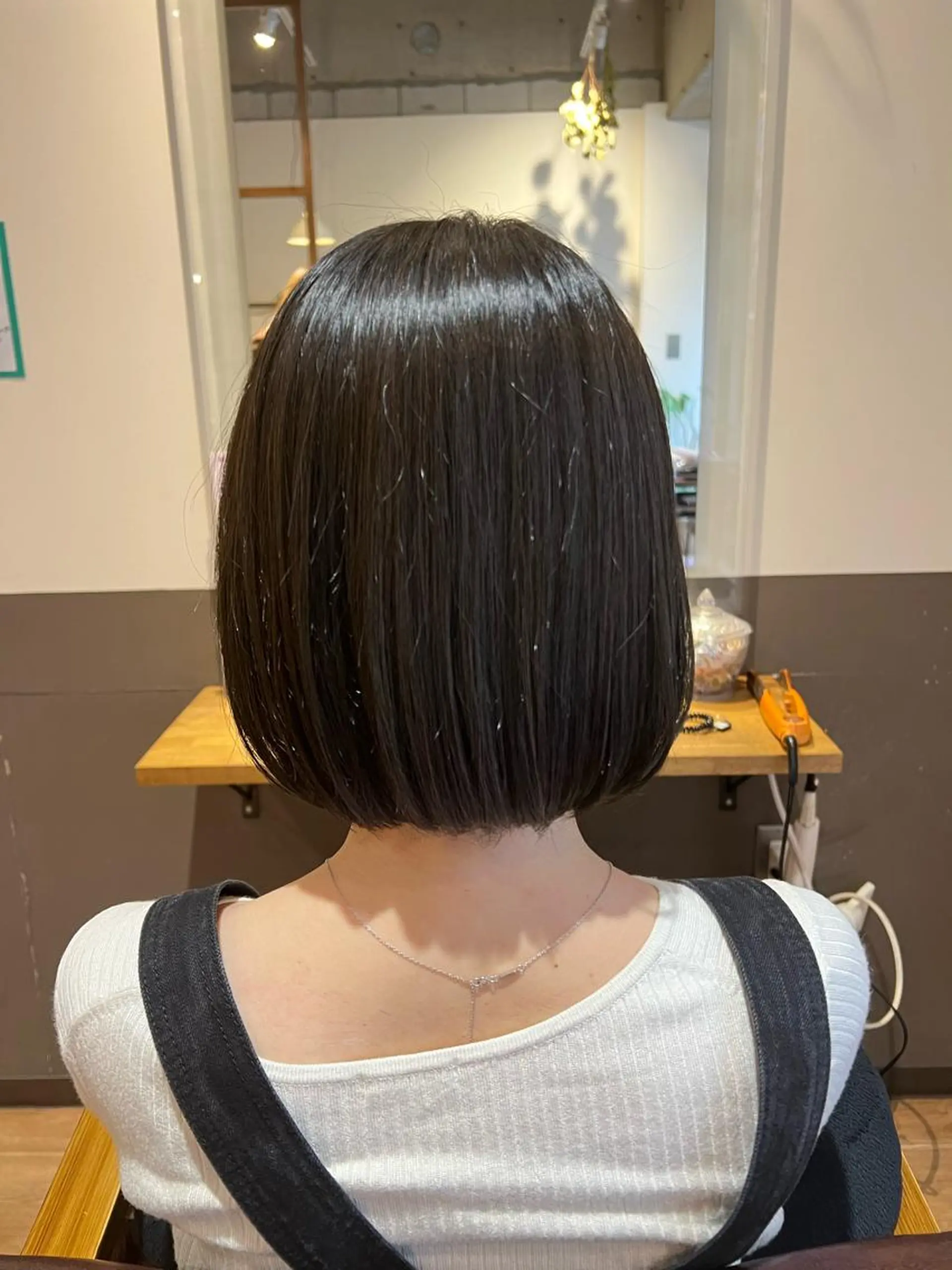 ミディアム カラー ブラウンカラー オリーブブラウン たけだ れなのヘアスタイル