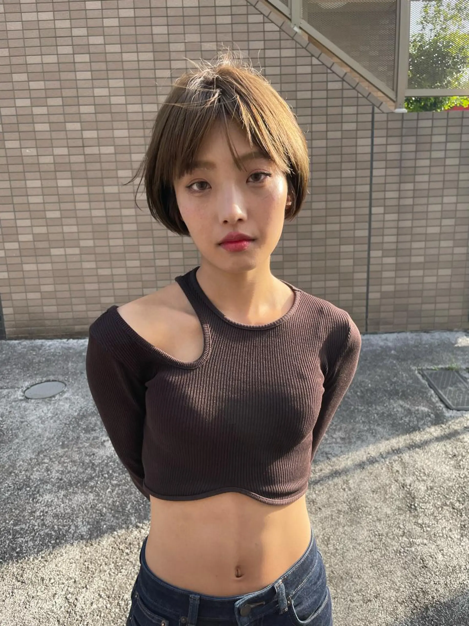 ショート カラー ブリーチ 透明感カラー ハイトーンカラー Riku 西荻窪/メンズカットのヘアスタイル