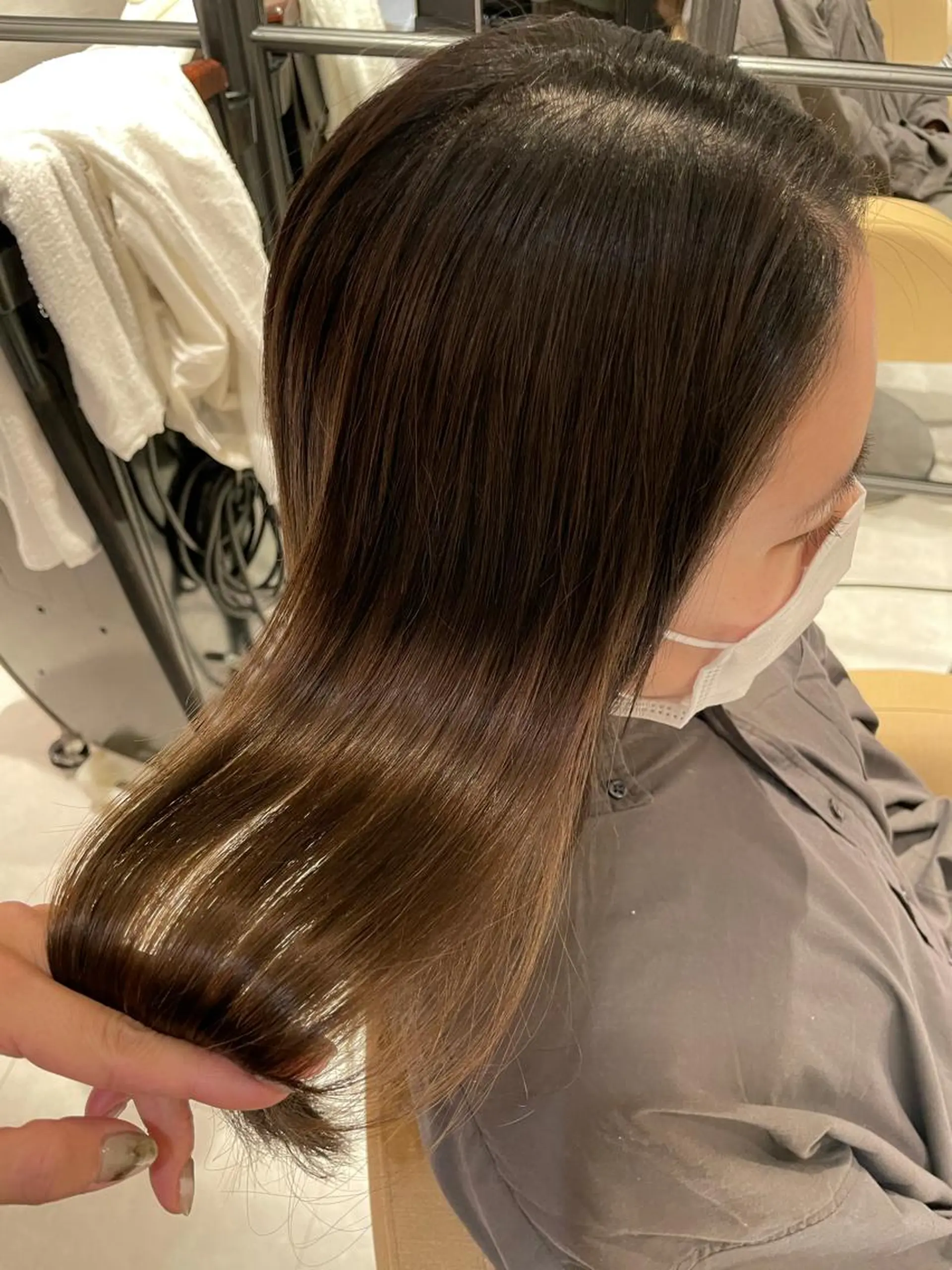 セミロング KIND所属・KIND 細川碧のヘアスタイル