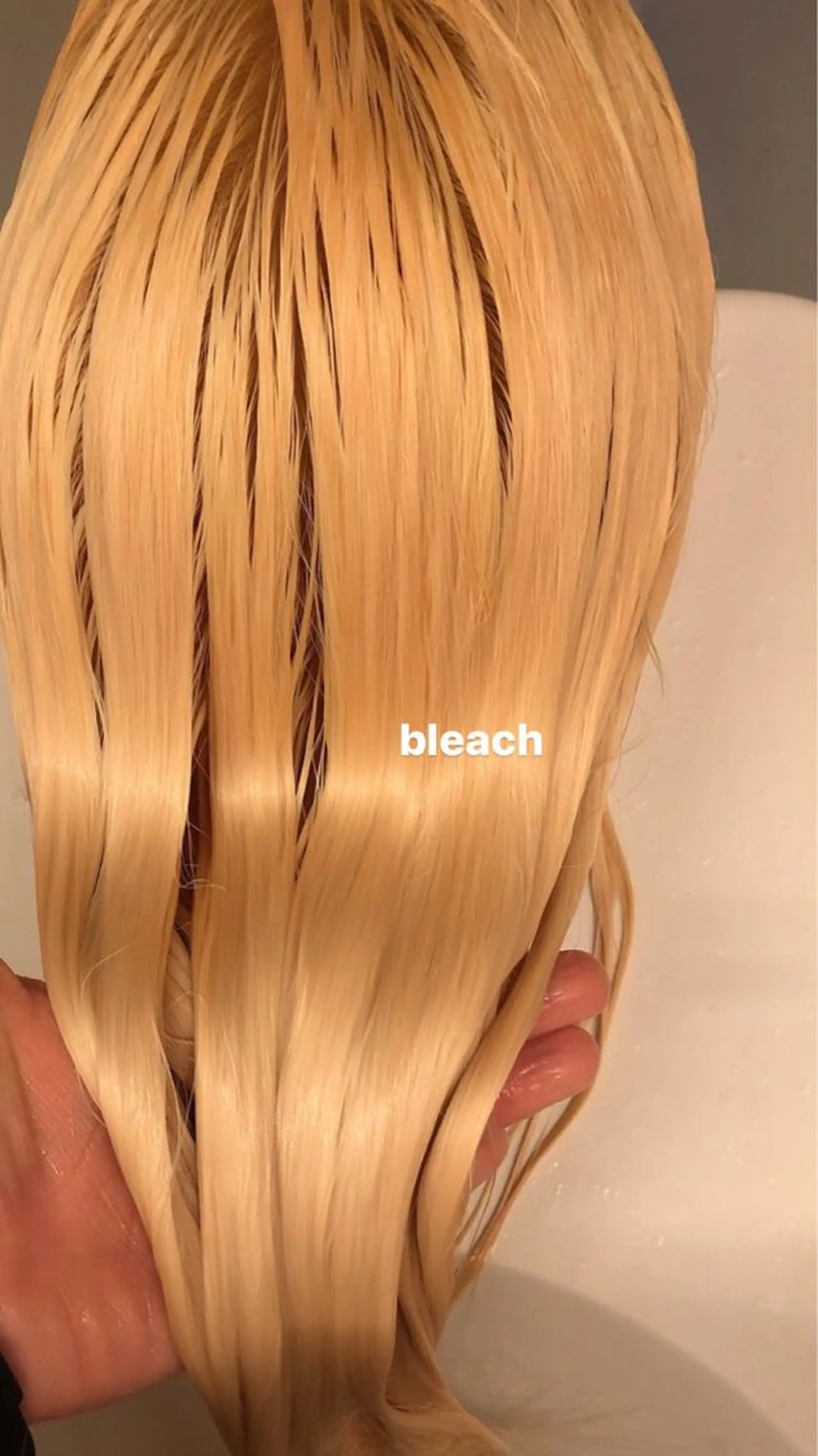 セミロング カラー ブリーチ ヘアカラー ケアブリーチ/ボブ/ honoのヘアスタイル