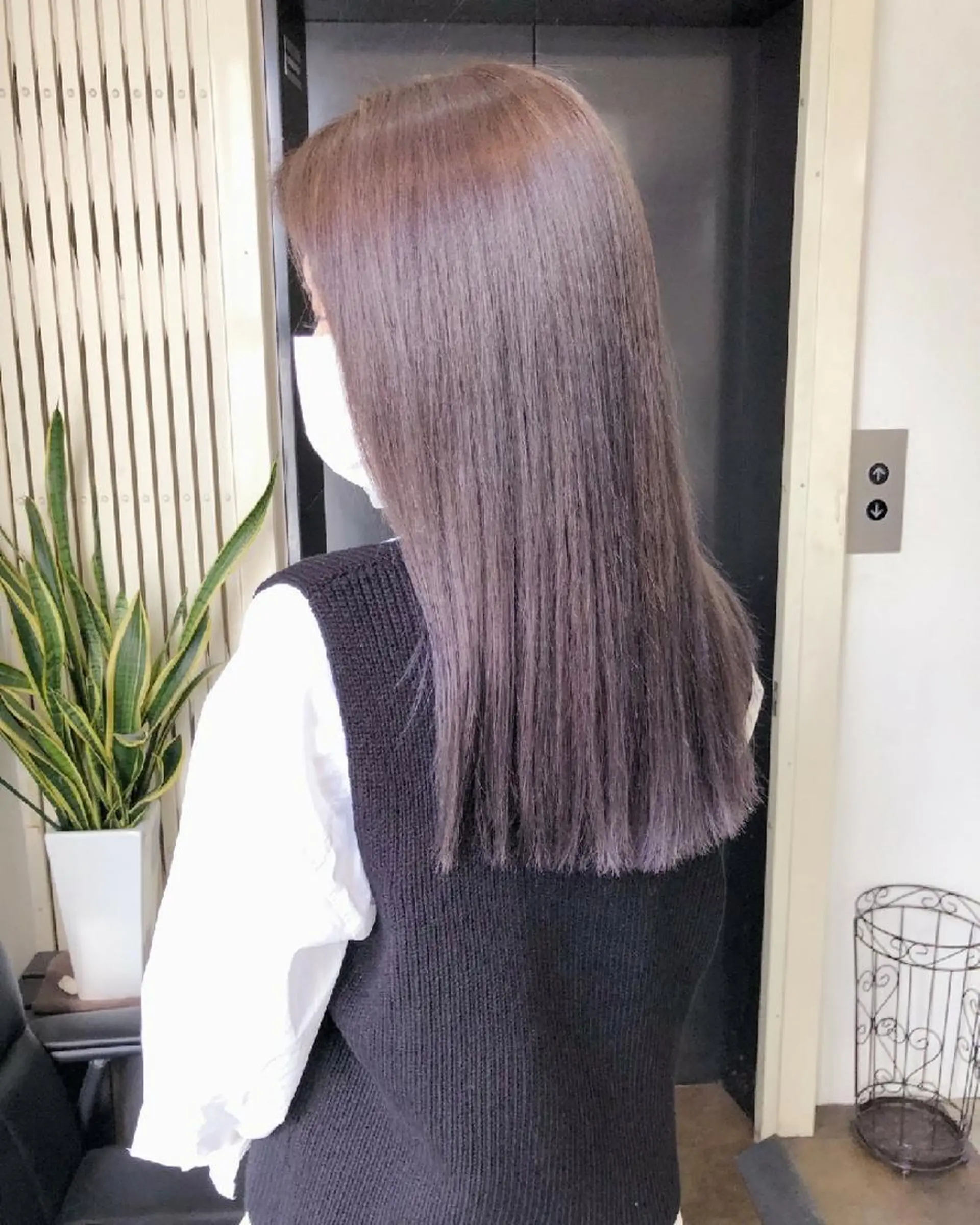 セミロング カラー ヘアアレンジ ヘアカラー トリートメント GiseL 博多 ジゼル　博多のヘアスタイル