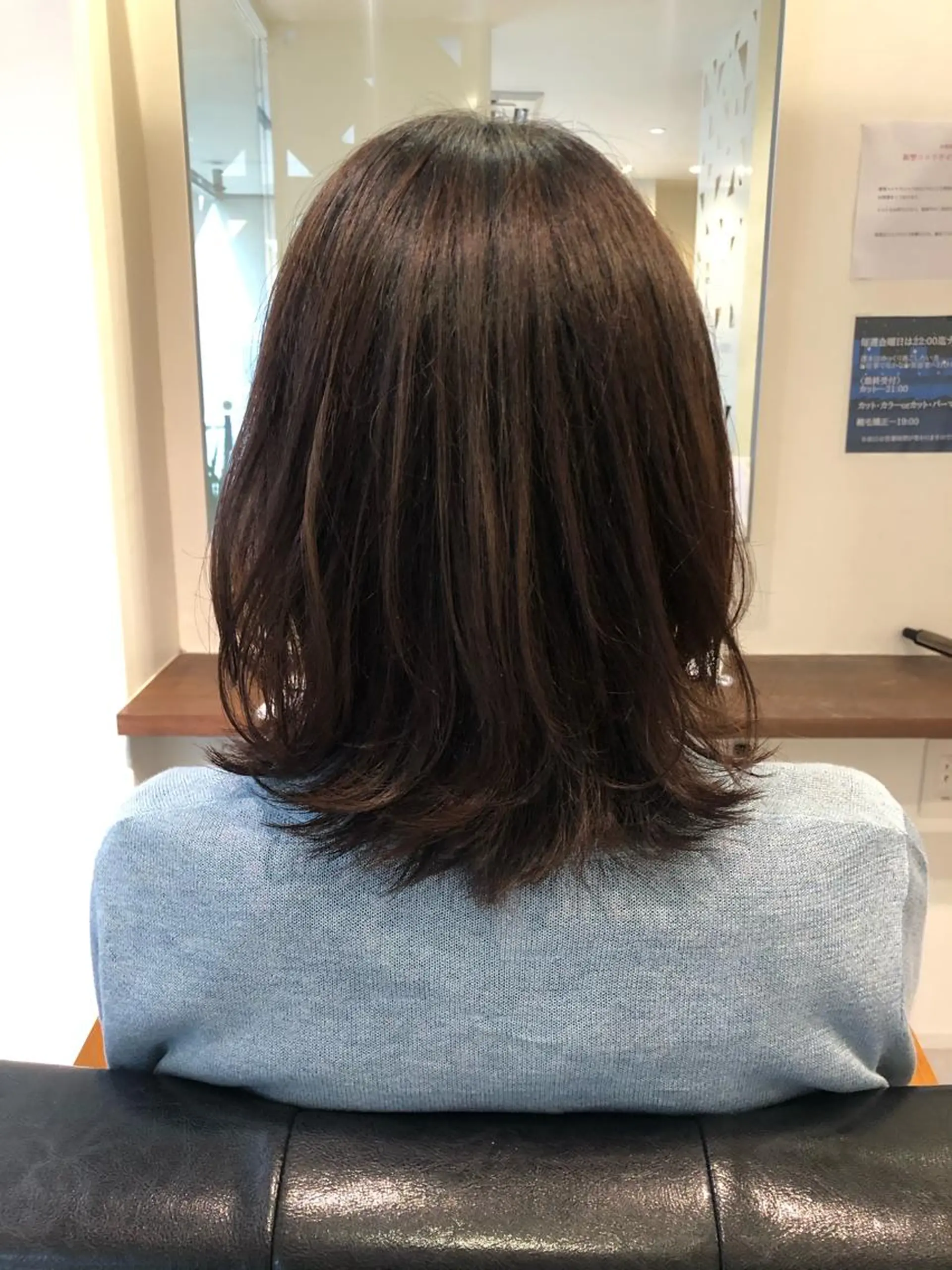 ミディアム 髪質改善✨️透明感カ ラー✧*。山下さいみのヘアスタイル