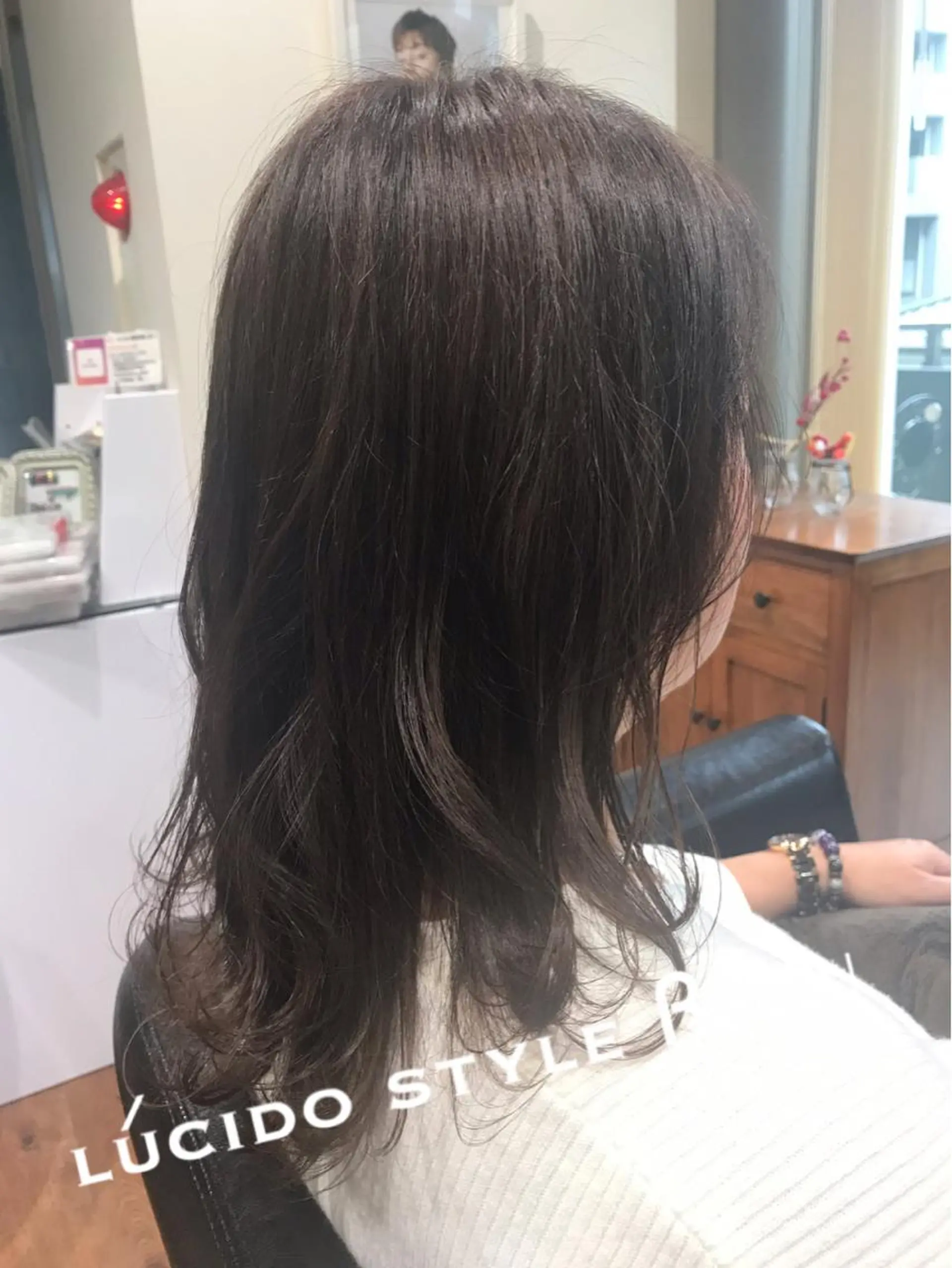 セミロング カラー アッシュ カット ROSSO 川口店所属・アザマ　ヤスカツ _rosso 川口のヘアスタイル