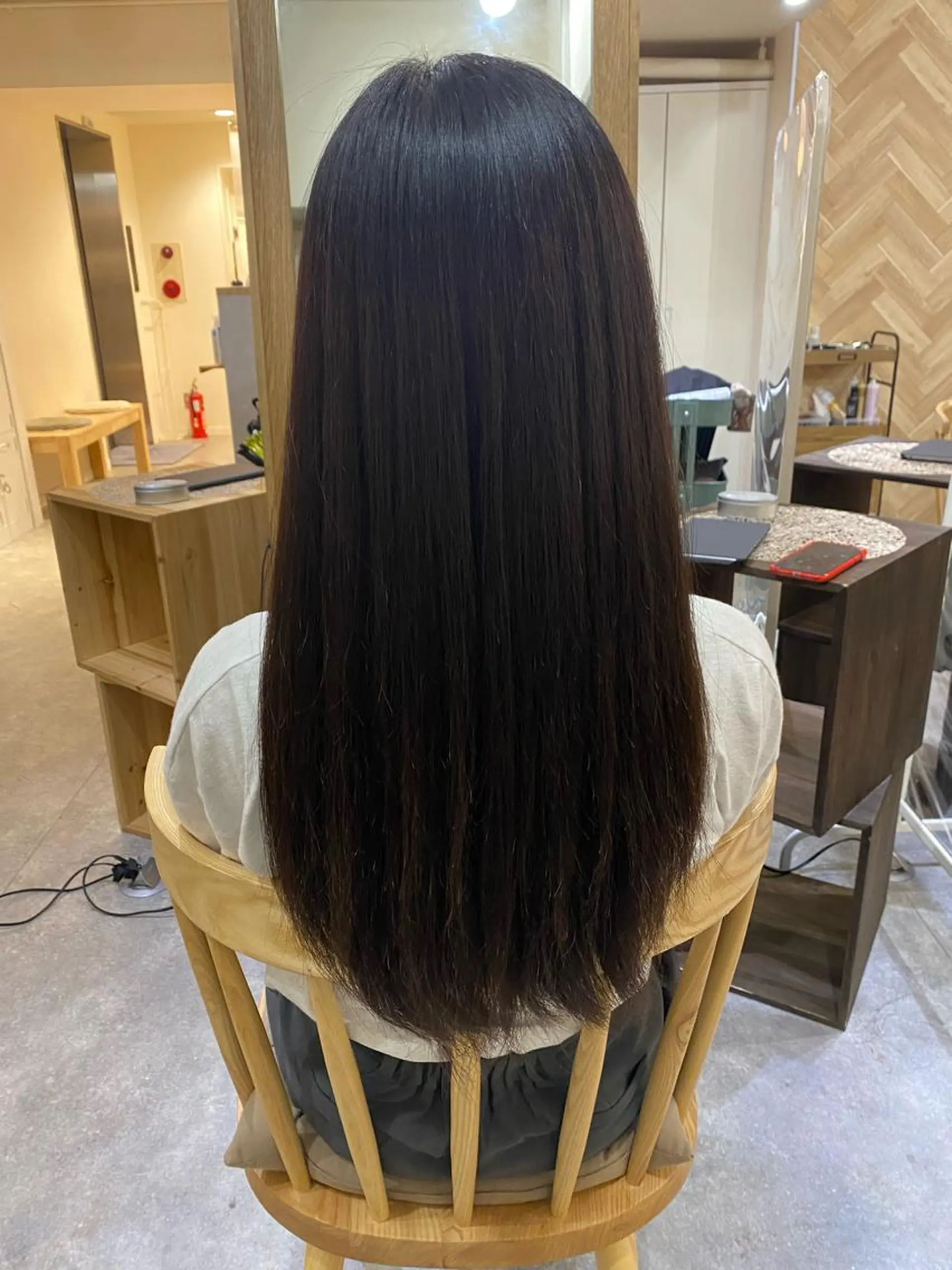 ロング カラー ヘアアレンジ 酸性ストレート ボブ /ニュアンス/ satomi🧸💖のヘアスタイル