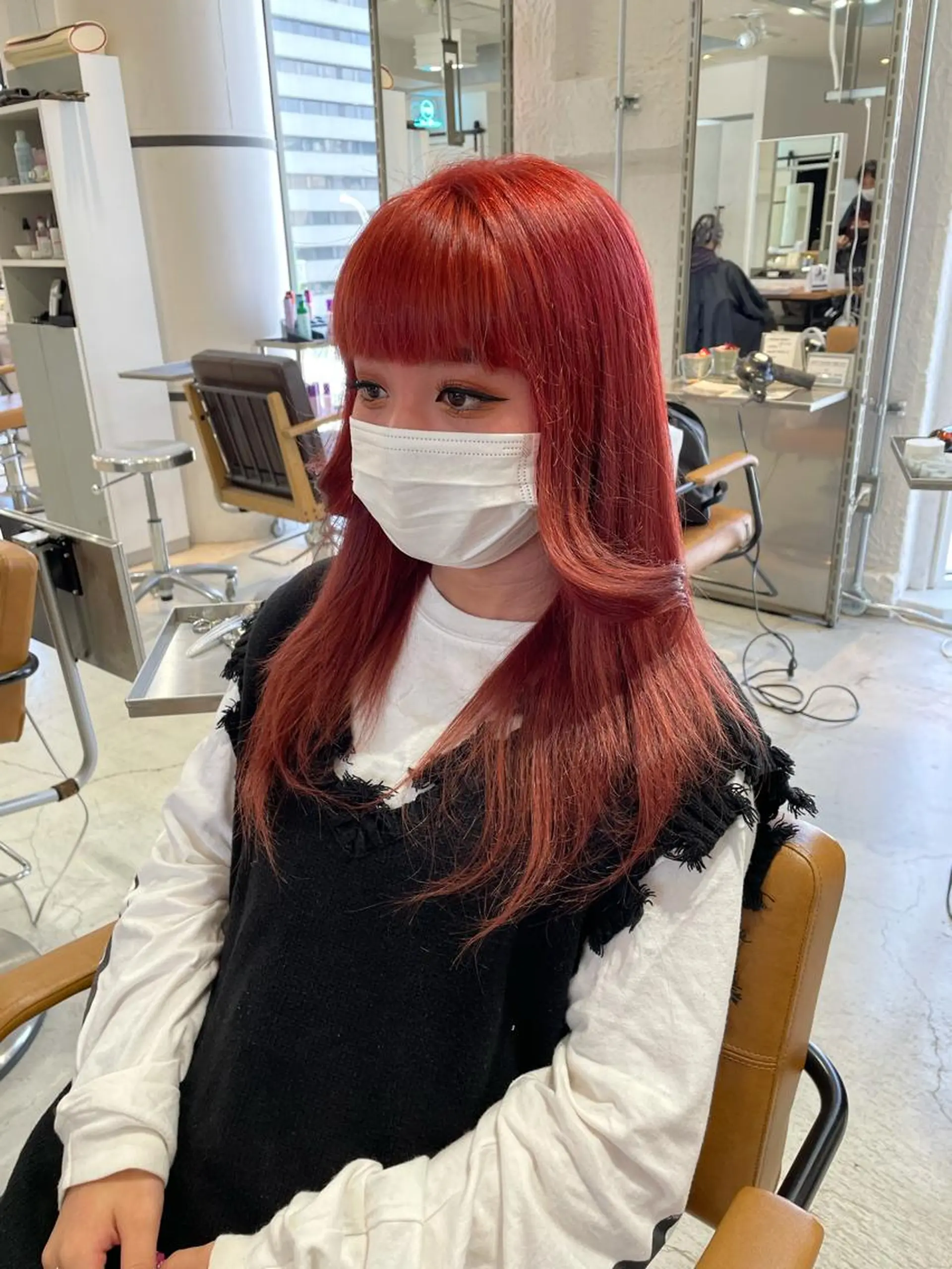 ロング カラー ブリーチ ケアブリーチ ヘアカラー 大阪韓国ヘア 🦋RINKAのヘアスタイル