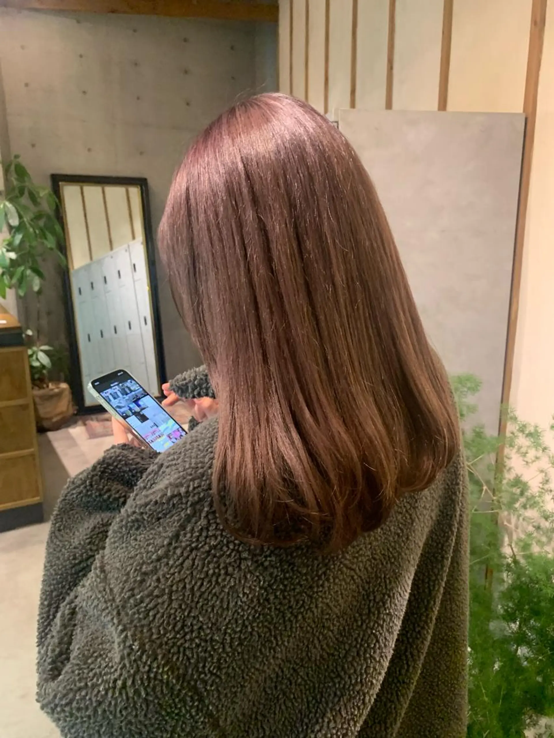 ロング ボブ/ベージュ/ パーマ🪿近森ゆいのヘアスタイル