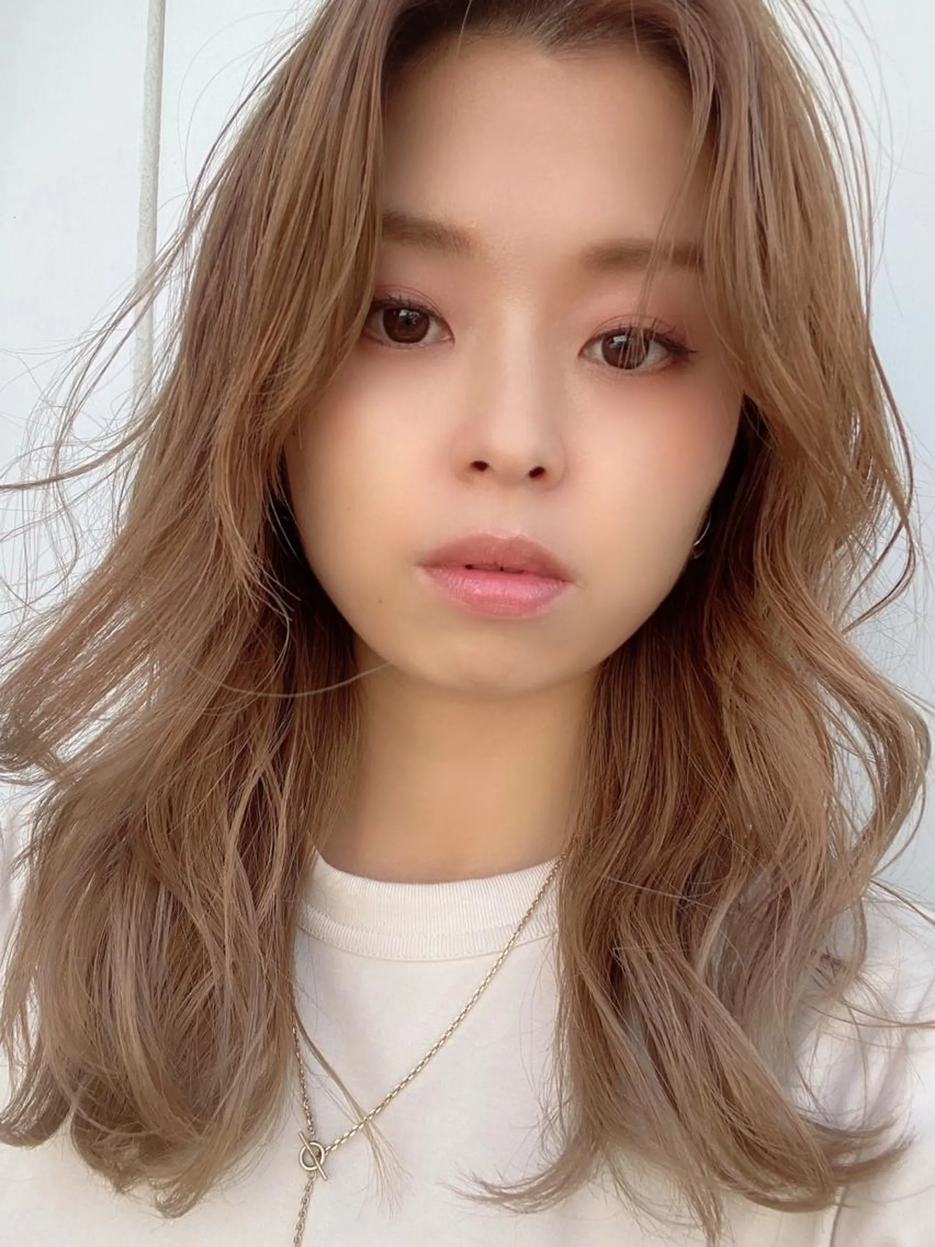 セミロング カット ヘアカラー トリートメント ヘッドスパ 小田 莉加子のヘアスタイル