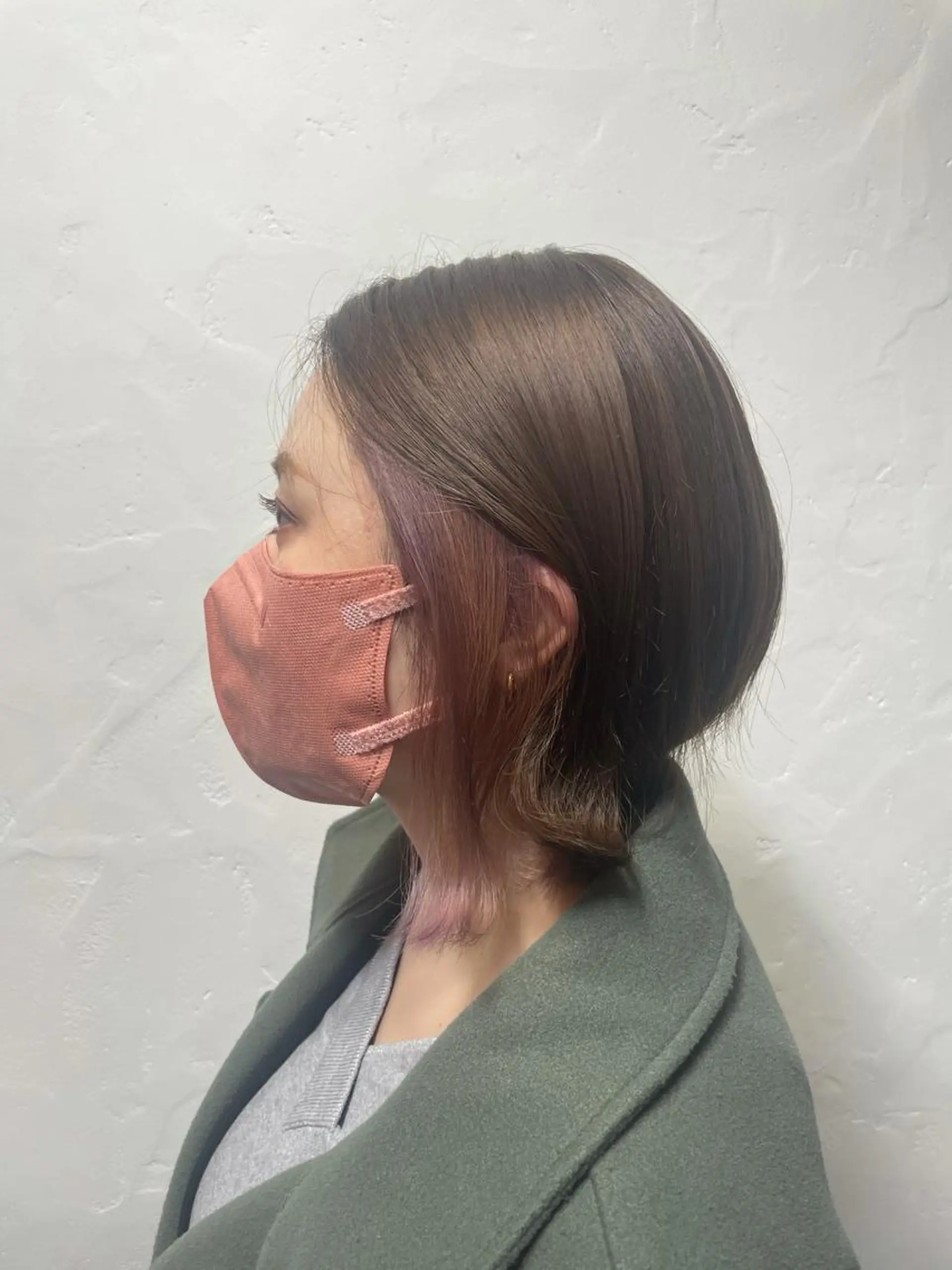 ミディアム カラー 金丸 千里のヘアスタイル