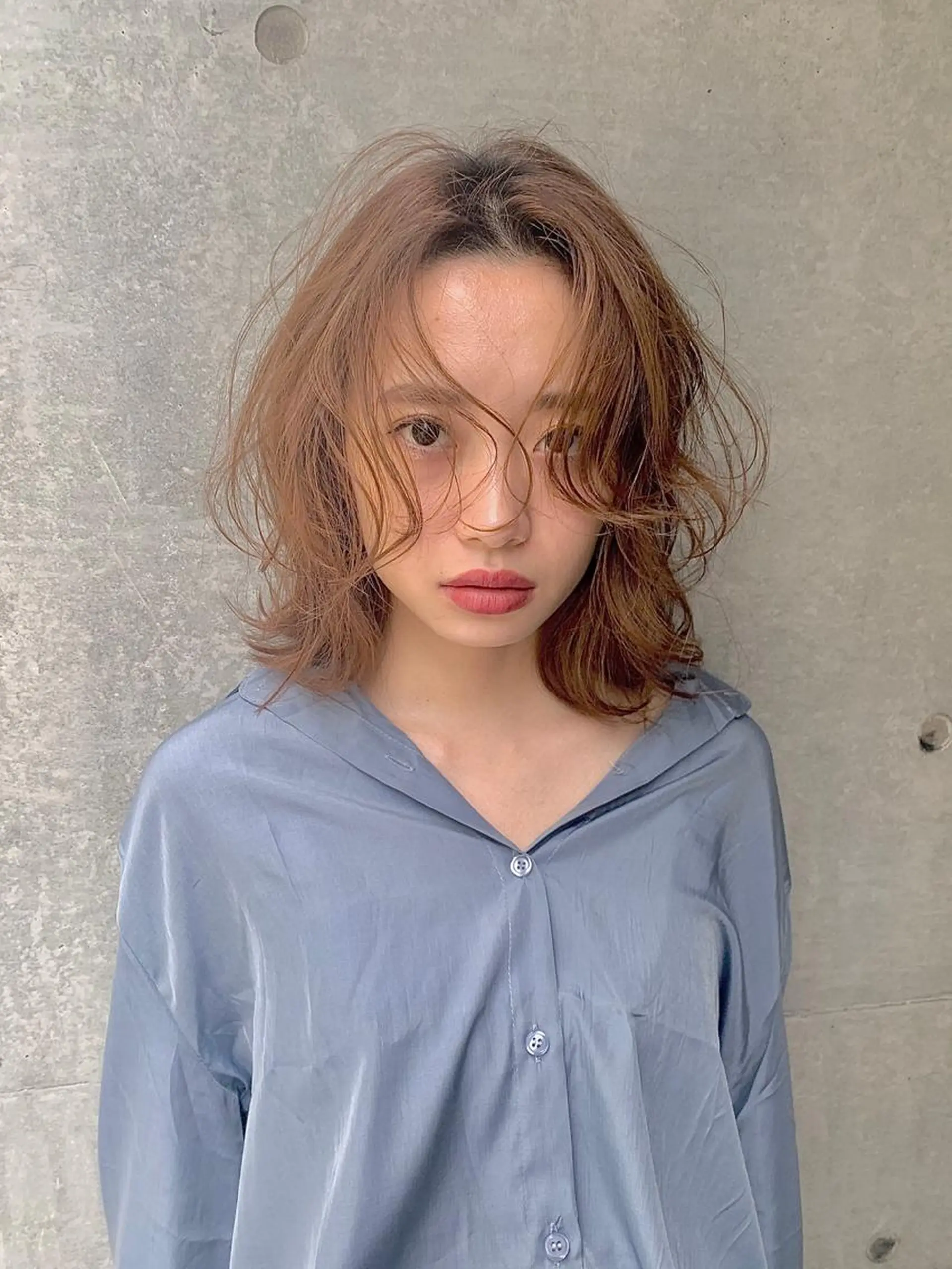 ミディアム Lond fleur 大宮  ロンドフルール所属・石畑結華 Lond店長のヘアスタイル