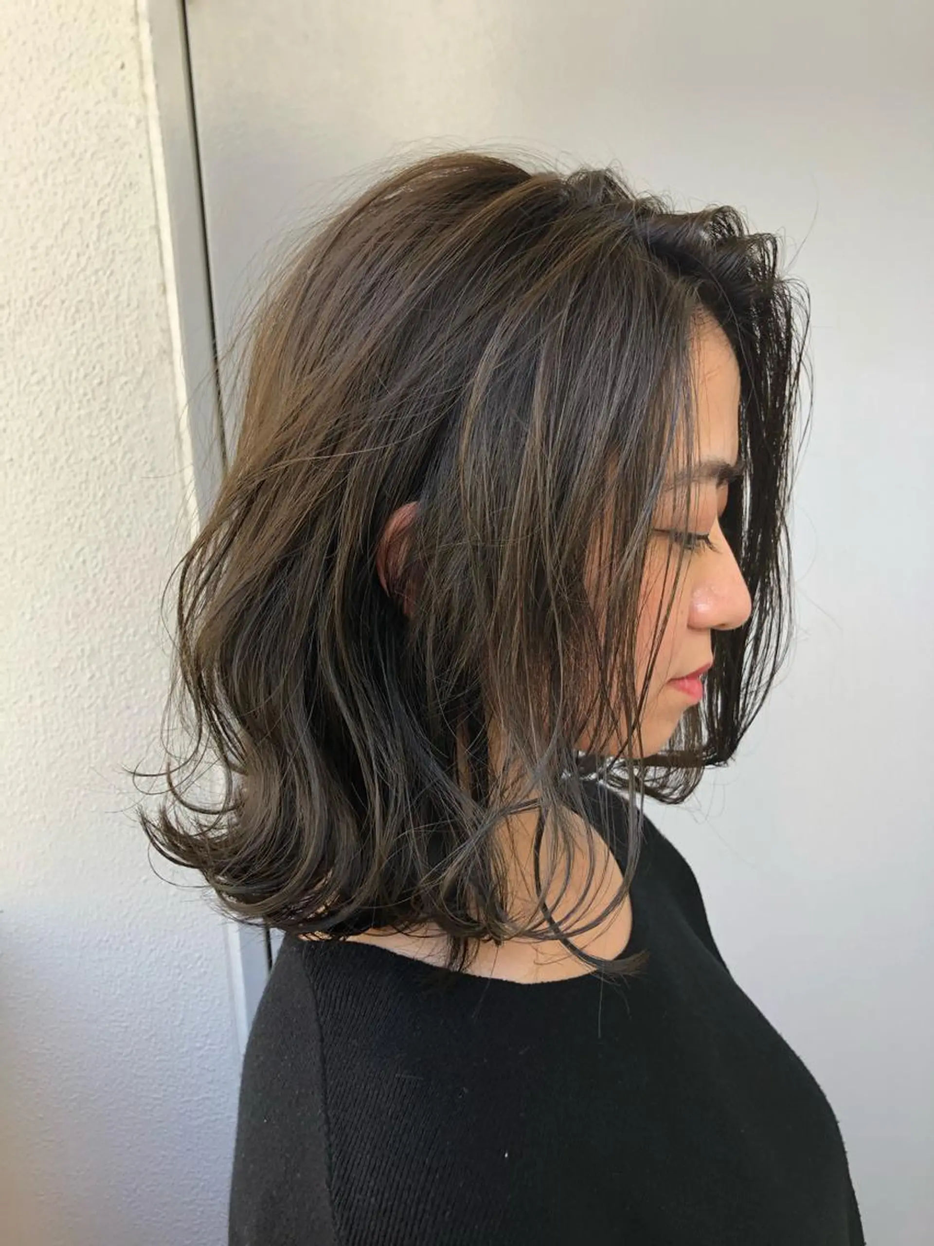 セミロング カラー ヘアアレンジ 🌟横浜THREE 店長担当🌟のヘアスタイル