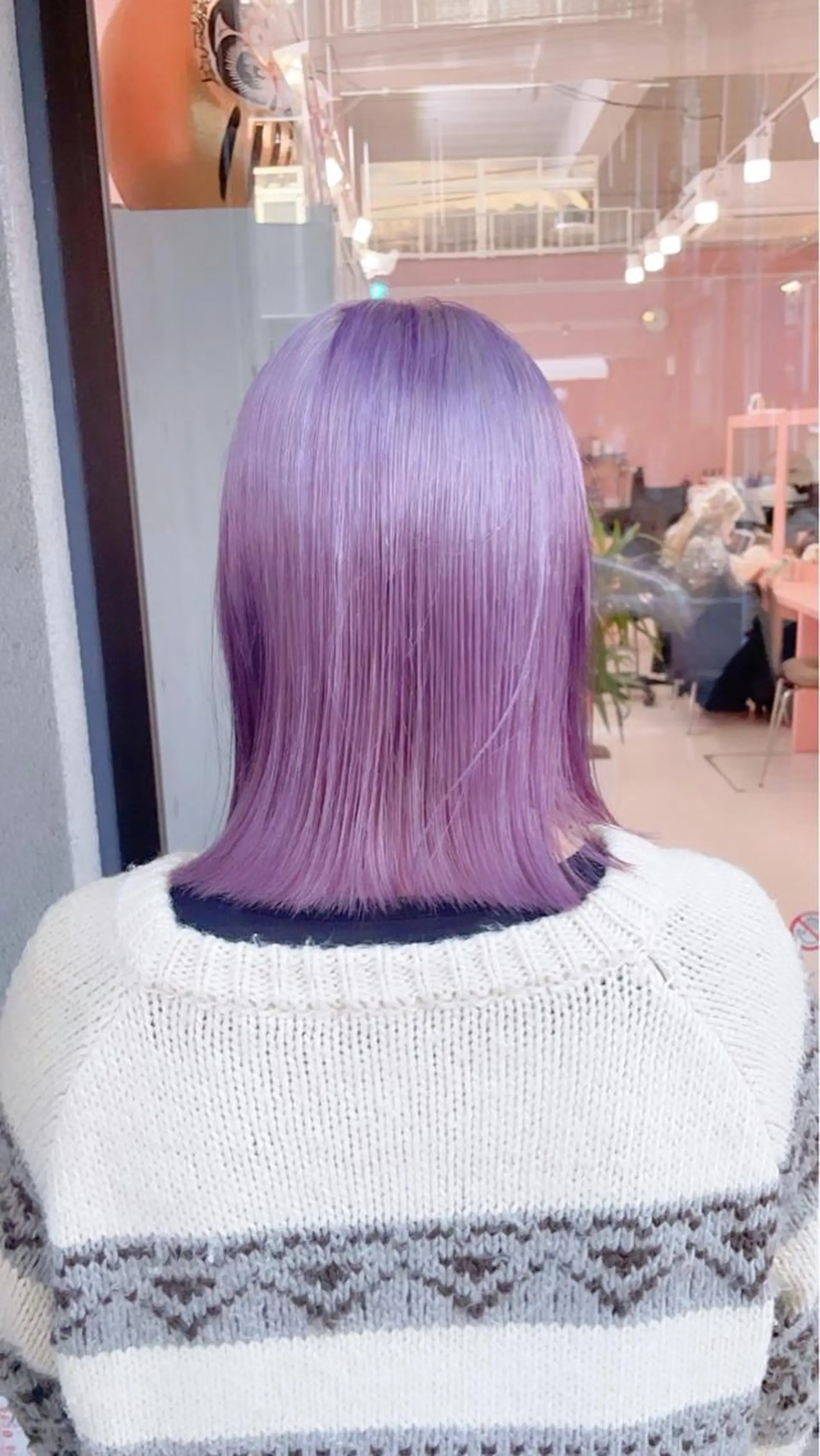 ミディアム カラー ヘアアレンジ Bob＆ハイトーン 専門家CHIHIROのヘアスタイル