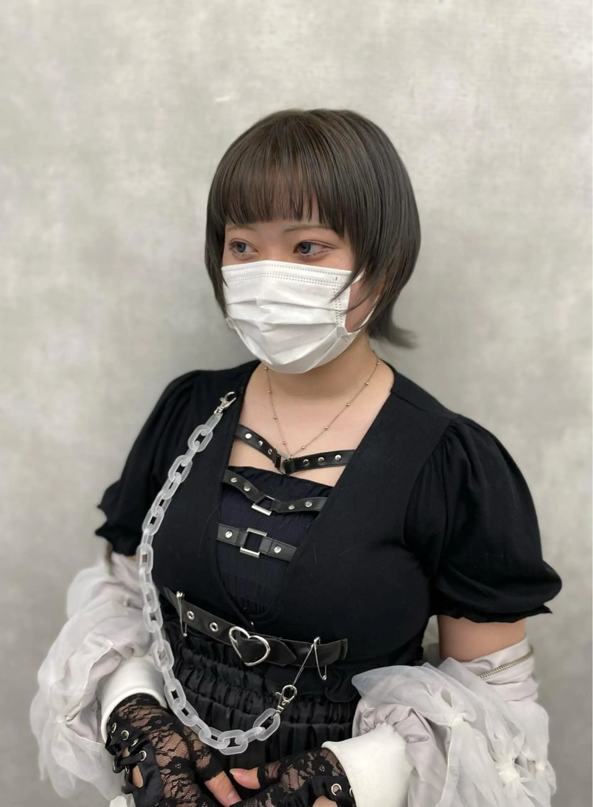 セミロング カラー レイヤー/艶カラー /韓国ヘア/高松のヘアスタイル