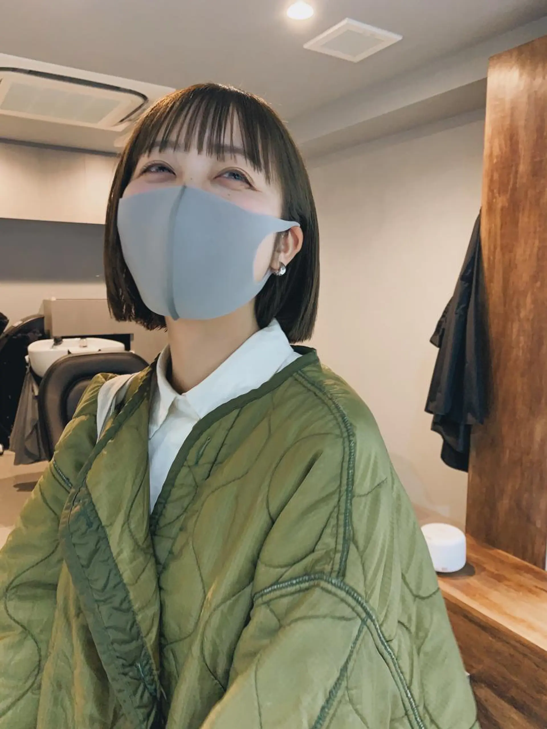 ショート カラー ボブパーマコテ巻き風 パーマNo1深江秀平のヘアスタイル