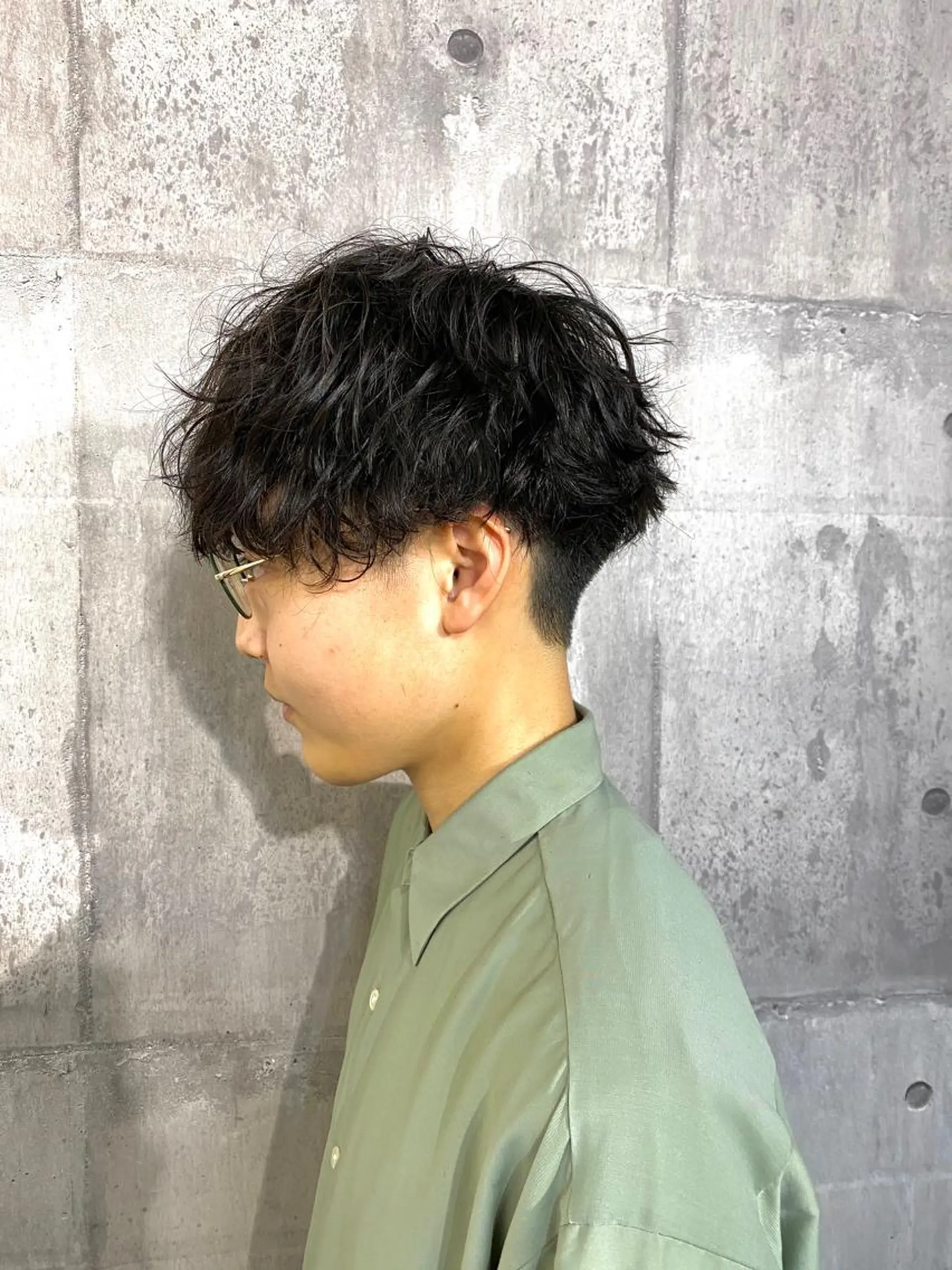 ミディアム Maison 寺尾拓朗のヘアスタイル
