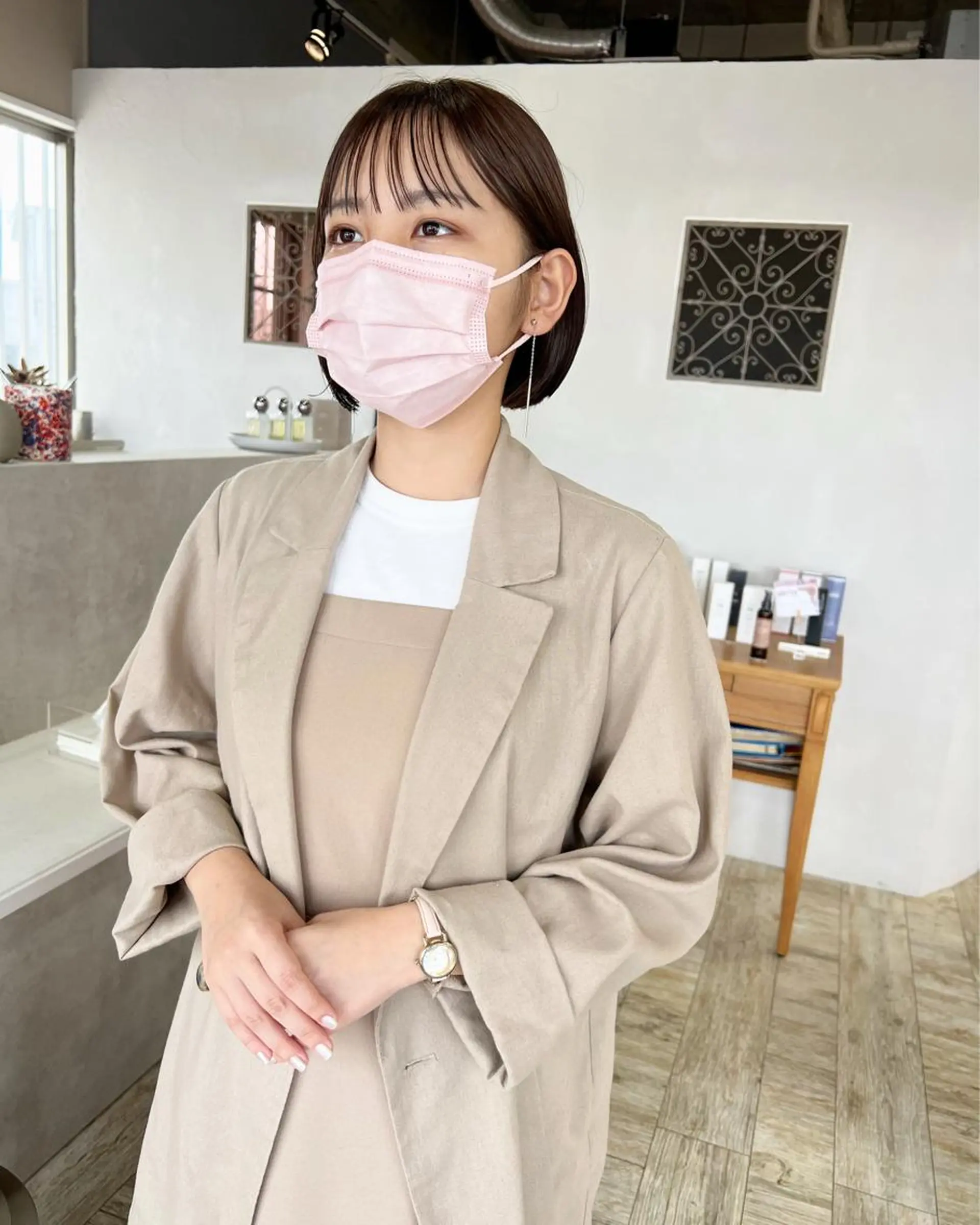 ショート カラー ボブ テトネ タカシのヘアスタイル