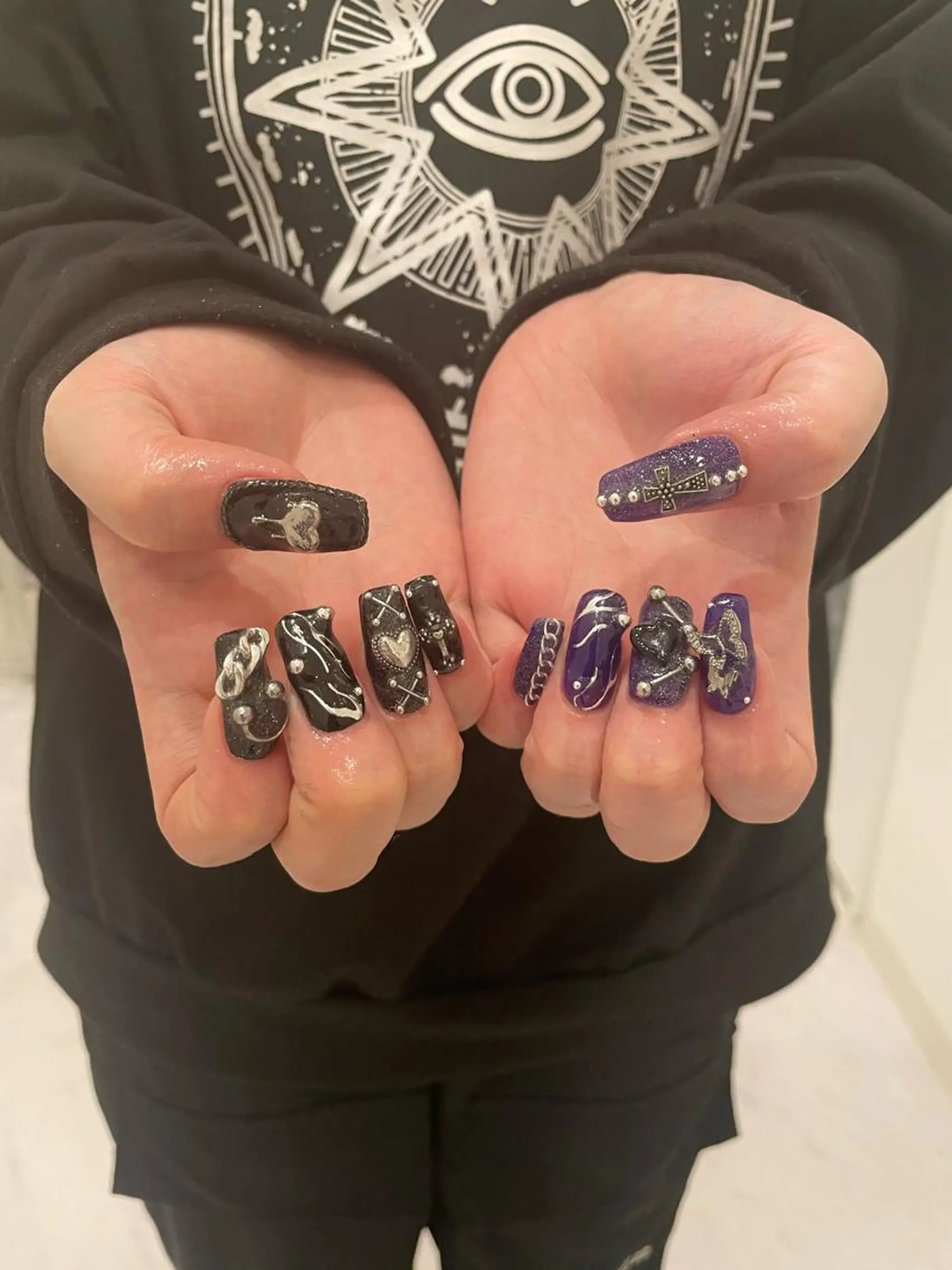 ネイル 束感まつ毛/ネイル/ LED♥KIRARAのマツエク・マツパデザイン