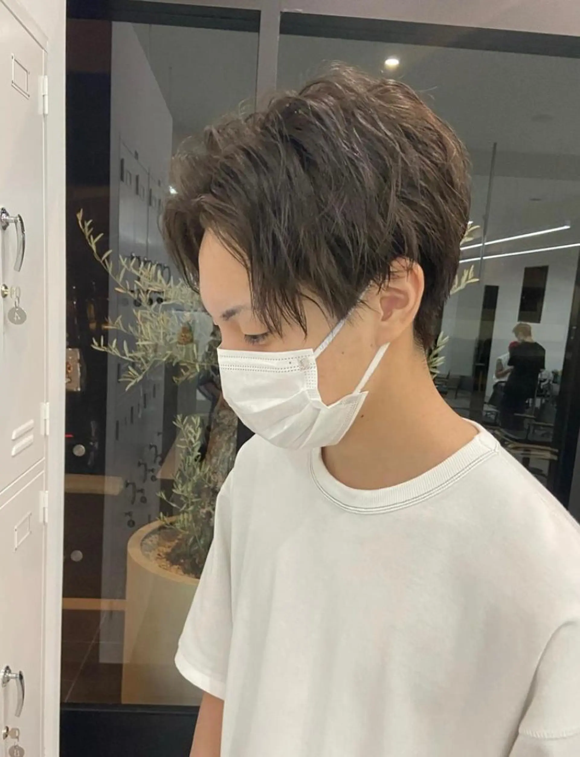 ショート パーマ メンズ メンズパーマ スパイラルパーマ 山岸 未玖のヘアスタイル