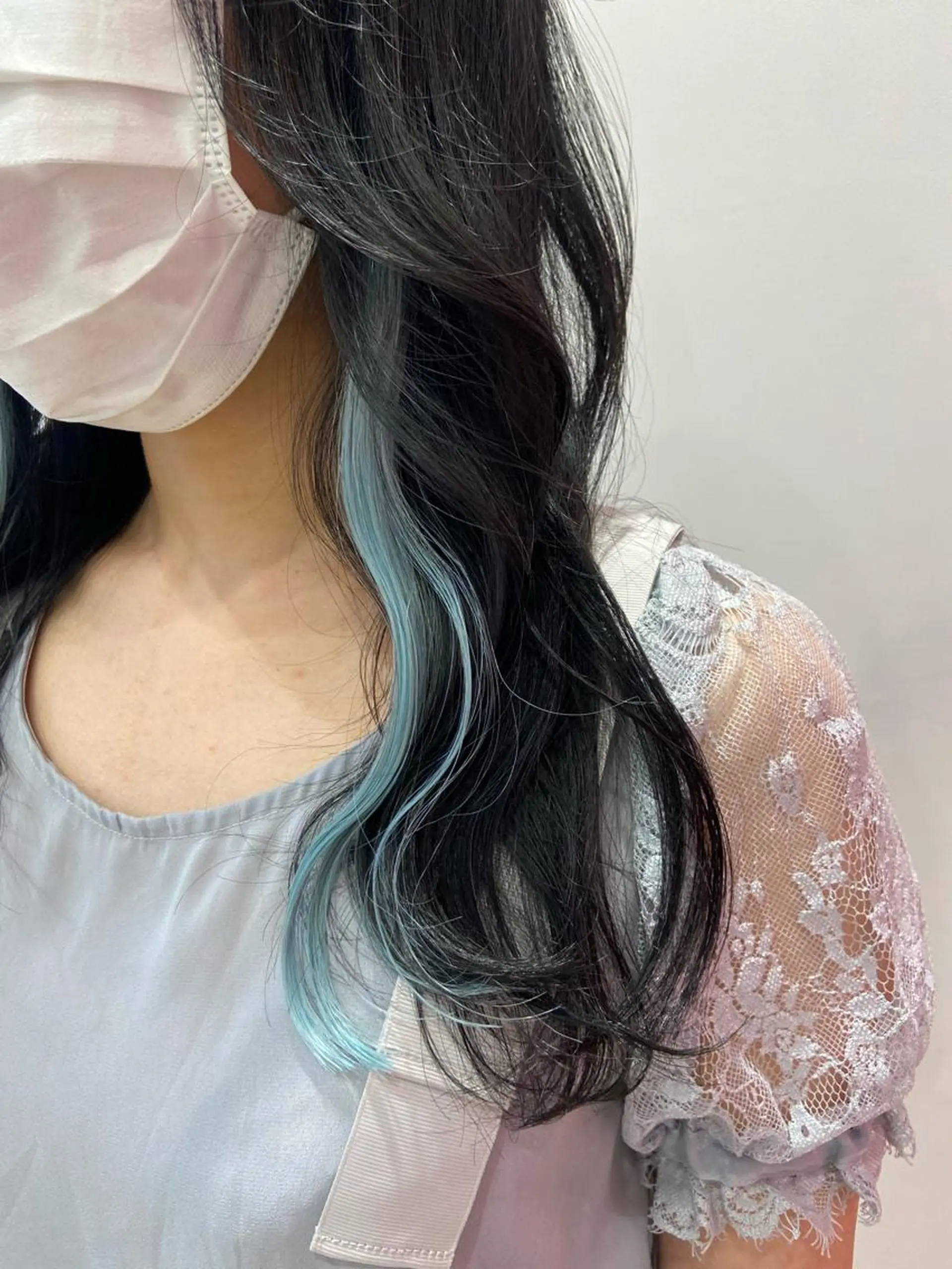 ロング カラー ヘアアレンジ 新宿/韓国ヘア 中明度カラー/かやのヘアスタイル