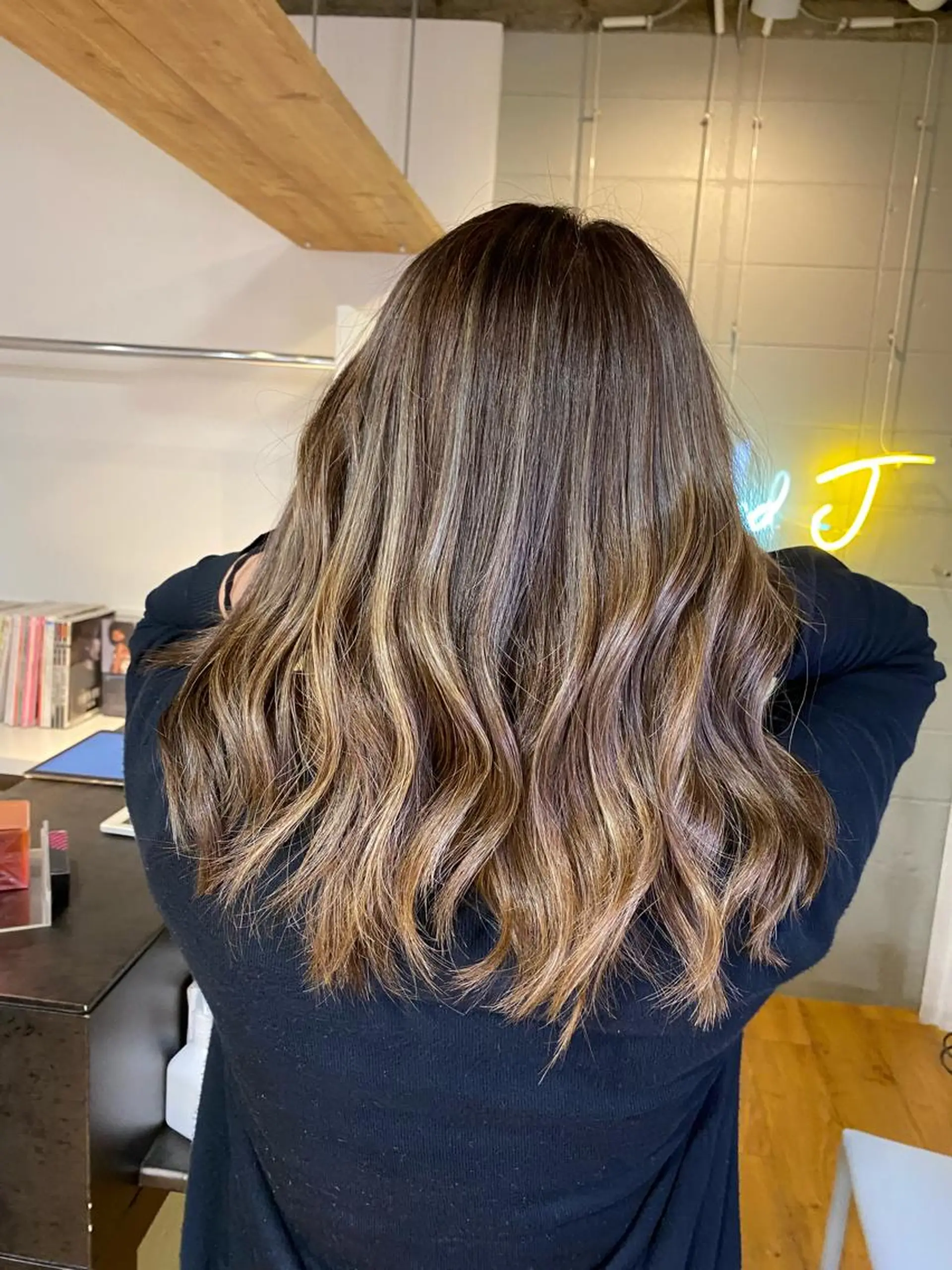 ミディアム カラー ヘアアレンジ 久米 治仁のヘアスタイル