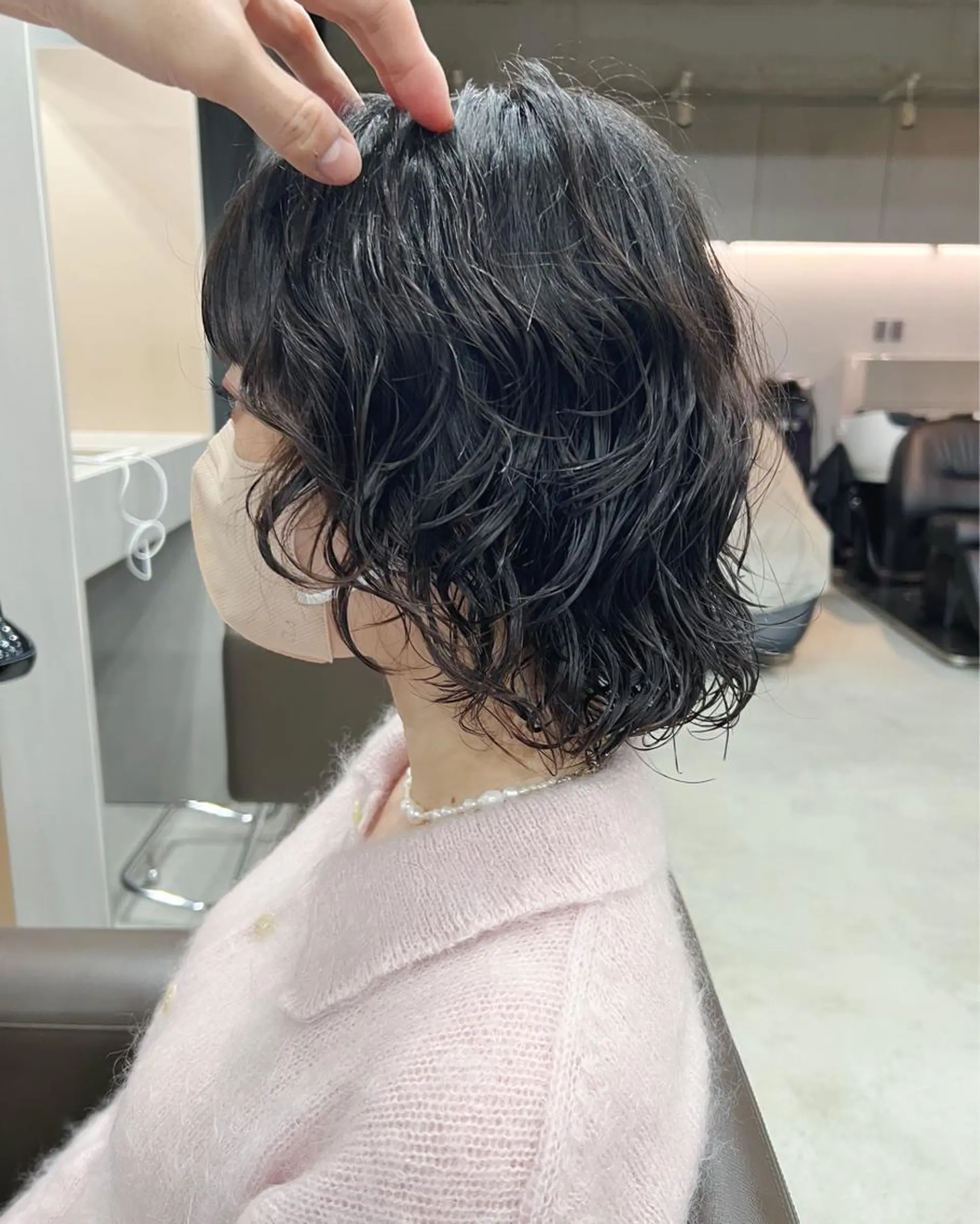 ショート パーマ ボブパーマコテ巻き風 パーマNo1深江秀平のヘアスタイル