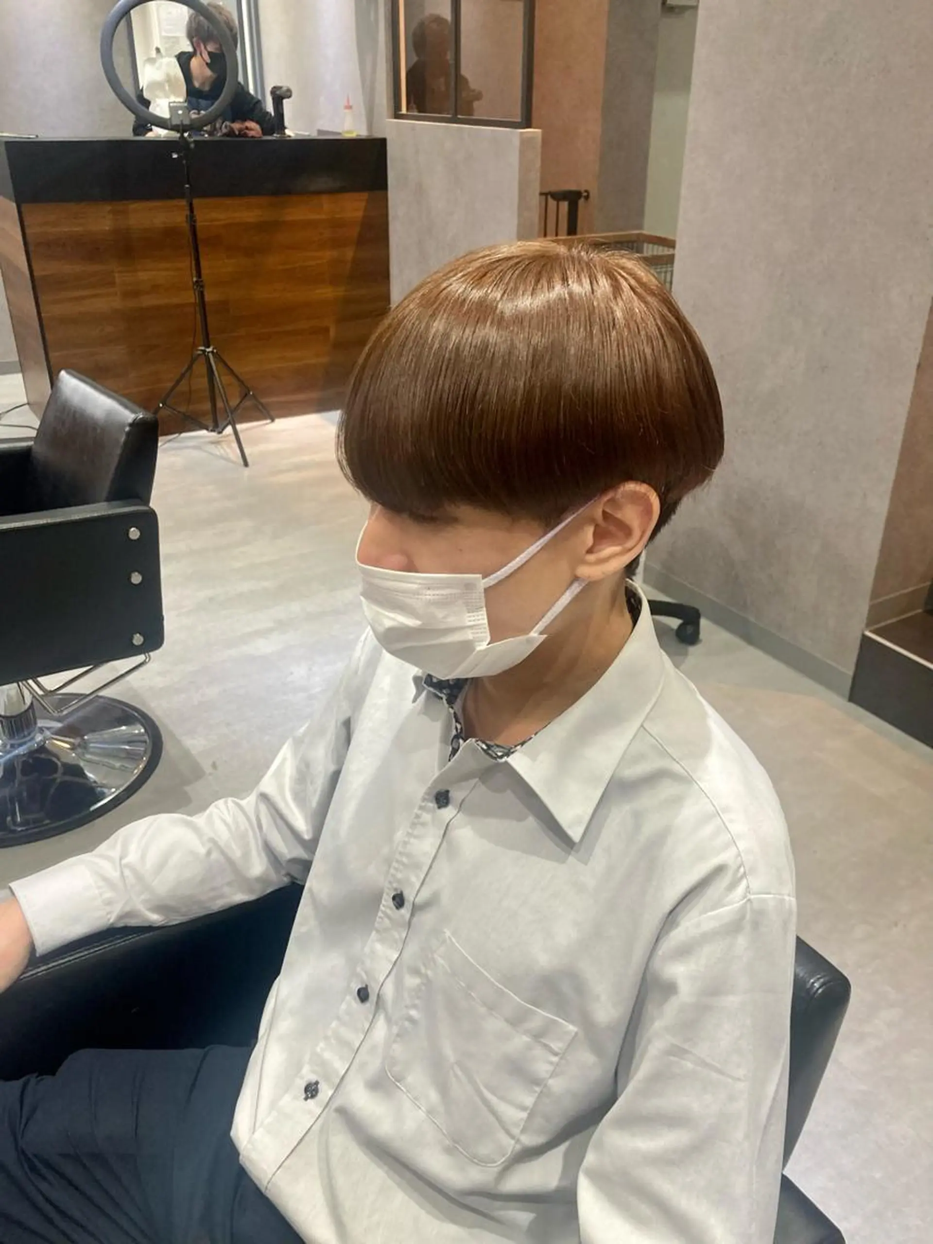 ショート カラー メンズ メンズブリーチ ブリーチ ブラウンカラー ブリーチなしカラー オレンジ ヘアカラー トリートメント ENA💗NEXT /ハイトーンエクステのヘアスタイル