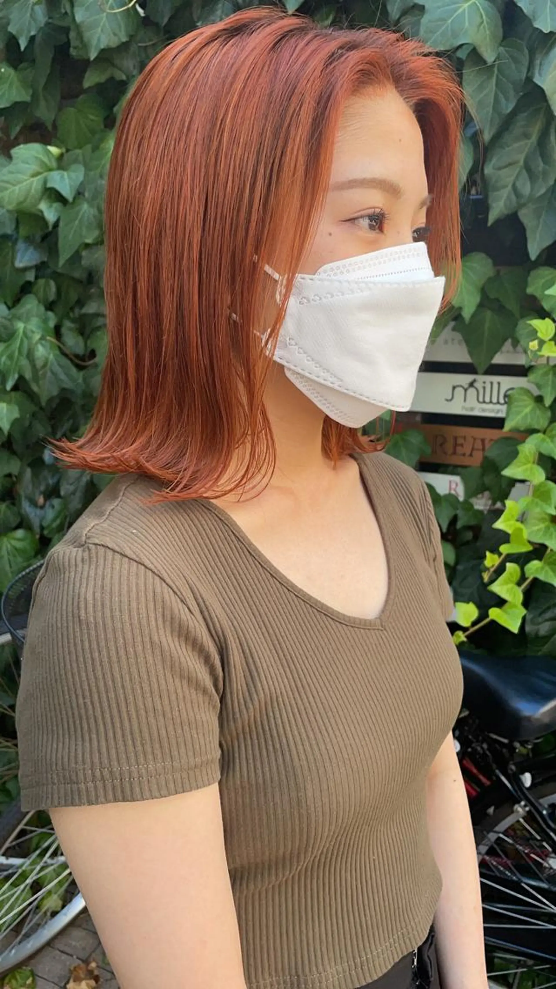 ミディアム レイヤーカット/ 透明感カラーmikuのヘアスタイル