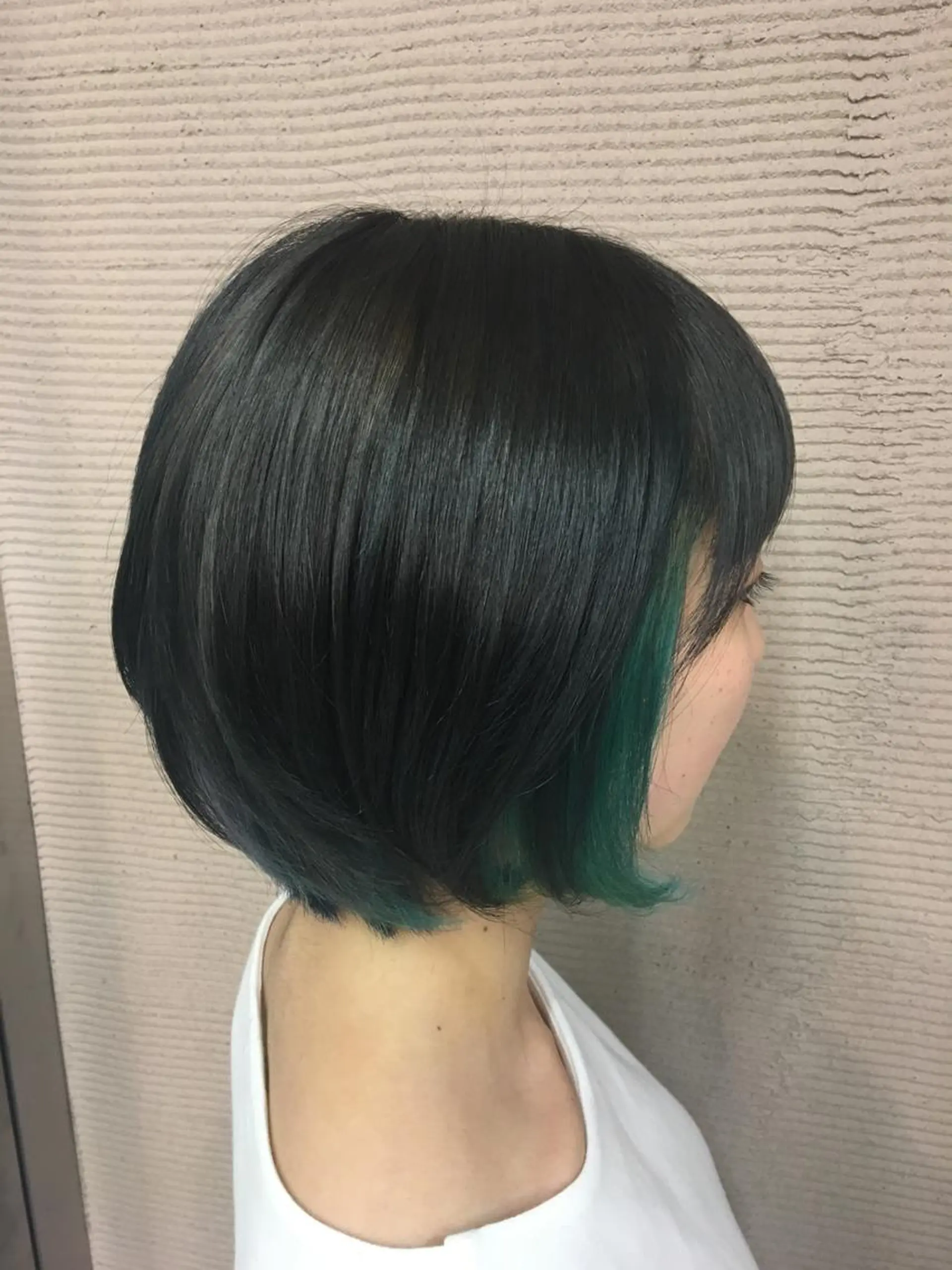 ショート カラー 透明感カラー ダークグレー インナーカラー 韓国ヘア得意❤︎森澤 悠佳のヘアスタイル