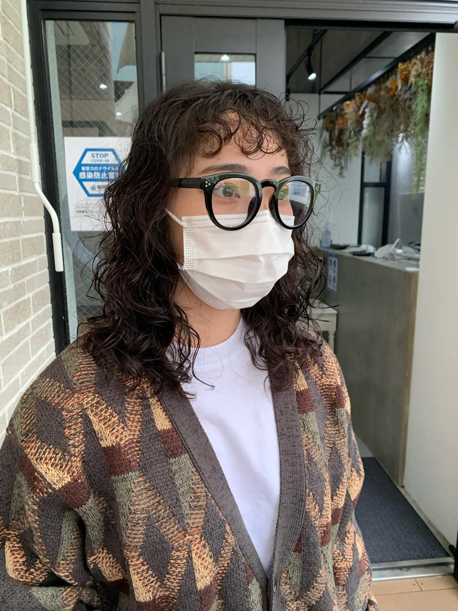 セミロング パーマ ヘアアレンジ kei/透明感カラー /ベージュ/髪質改善のヘアスタイル