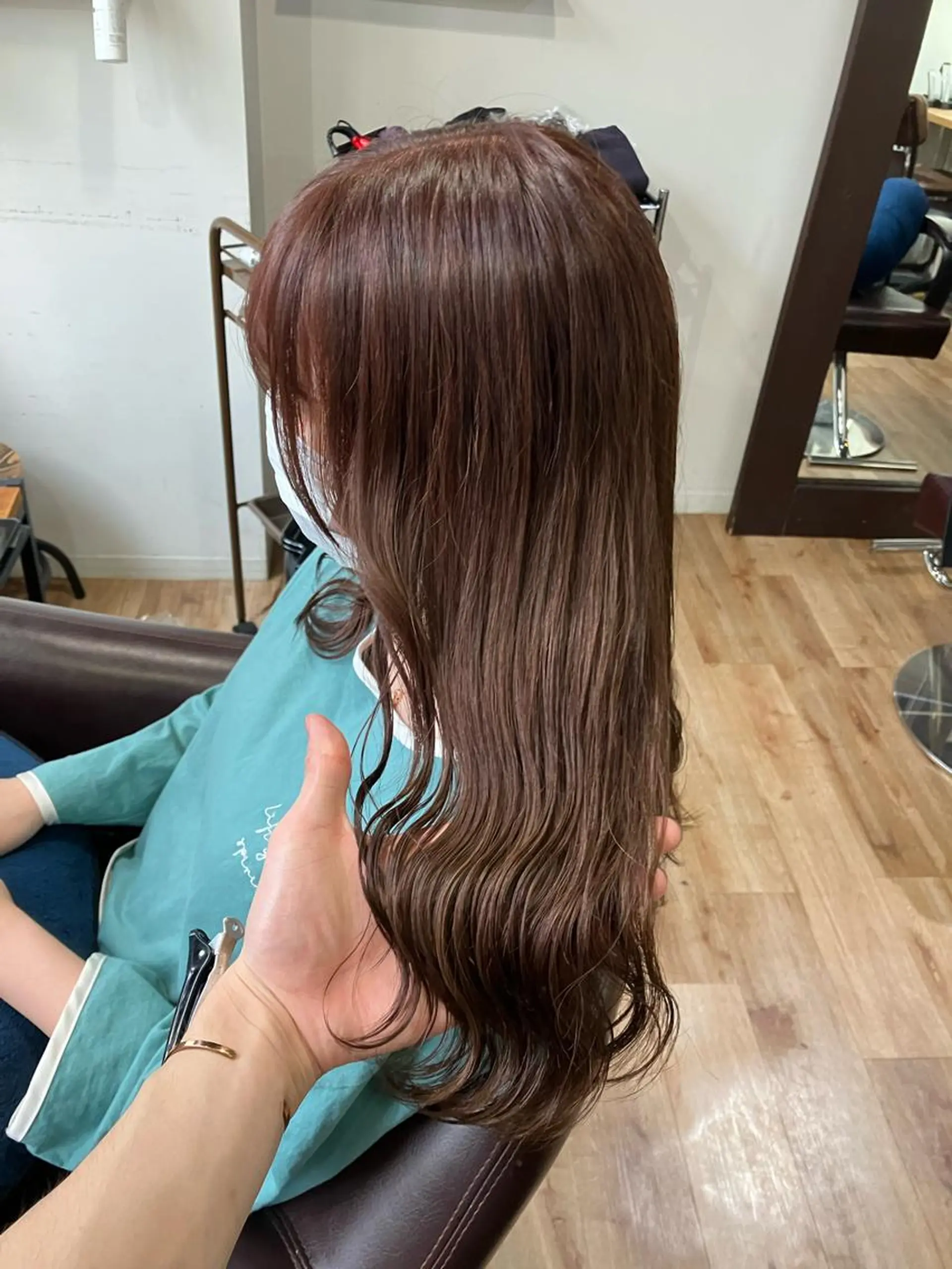 セミロング カラー ピンクカラー 🍀髪質改善、カラー TAICHI🍀のヘアスタイル