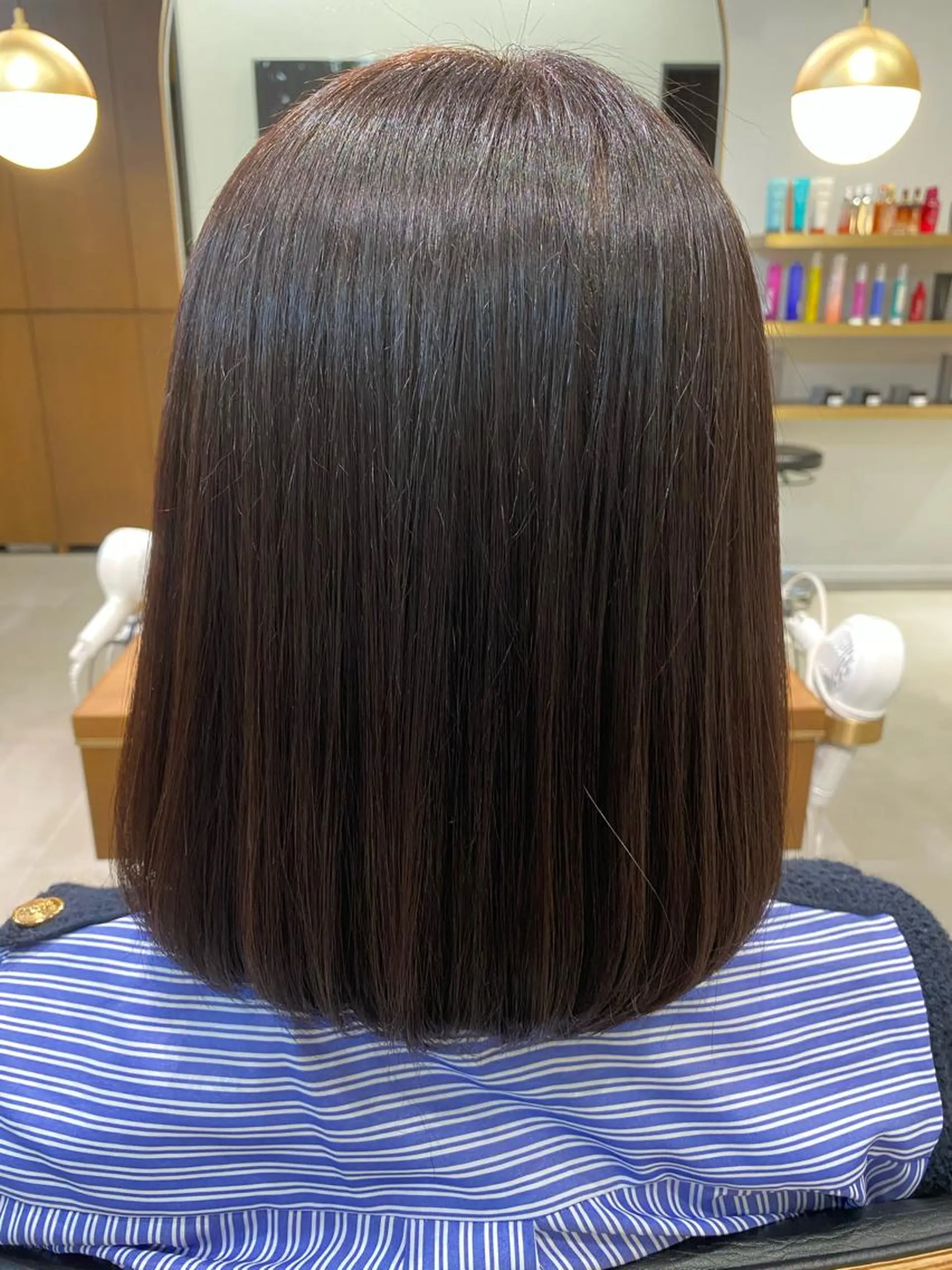 ミディアム 酸性ストレート FURUSHO所属・髪質改善/縮毛矯正 /メンズパーマ川田のヘアスタイル